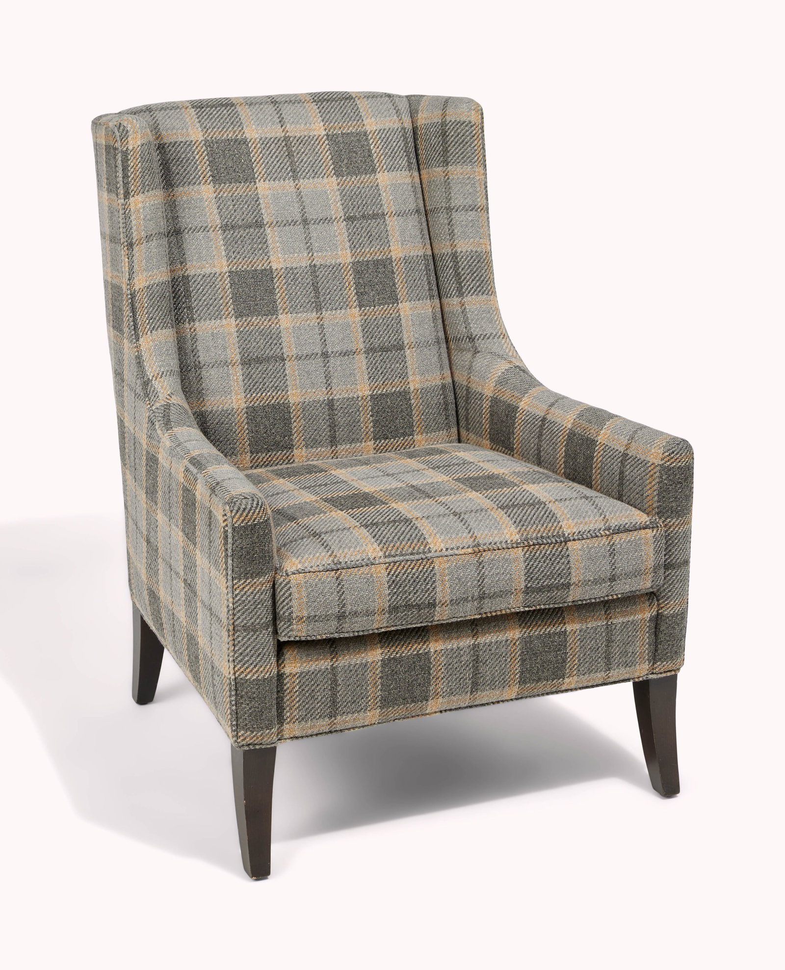 And Just Like That... | The Wexley's Plaid Wool Upholstered Wingback Armchair (1 of 3)