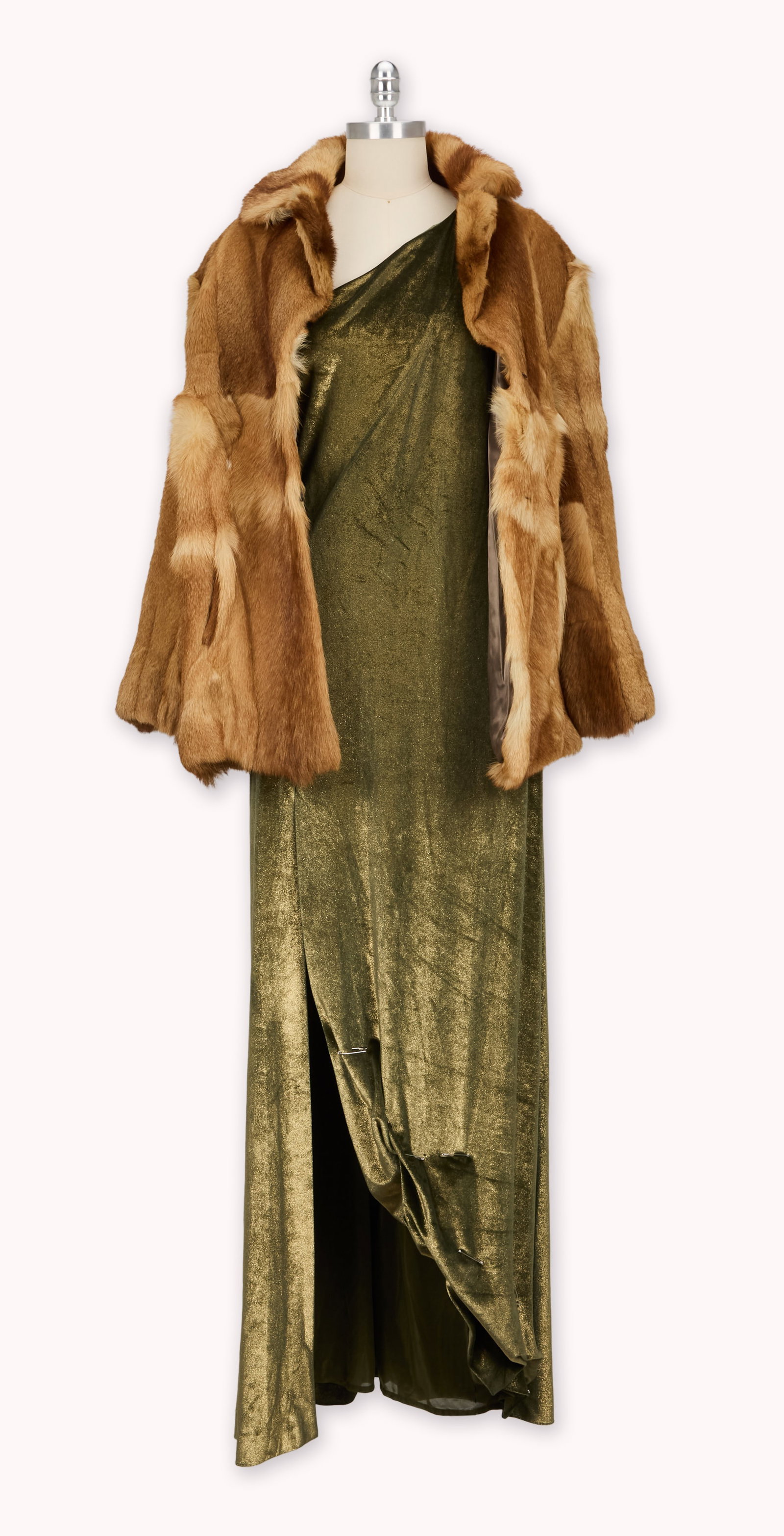 And Just Like That... | Seema Patel Wardrobe Gown and Fur Coat (1 of 5)