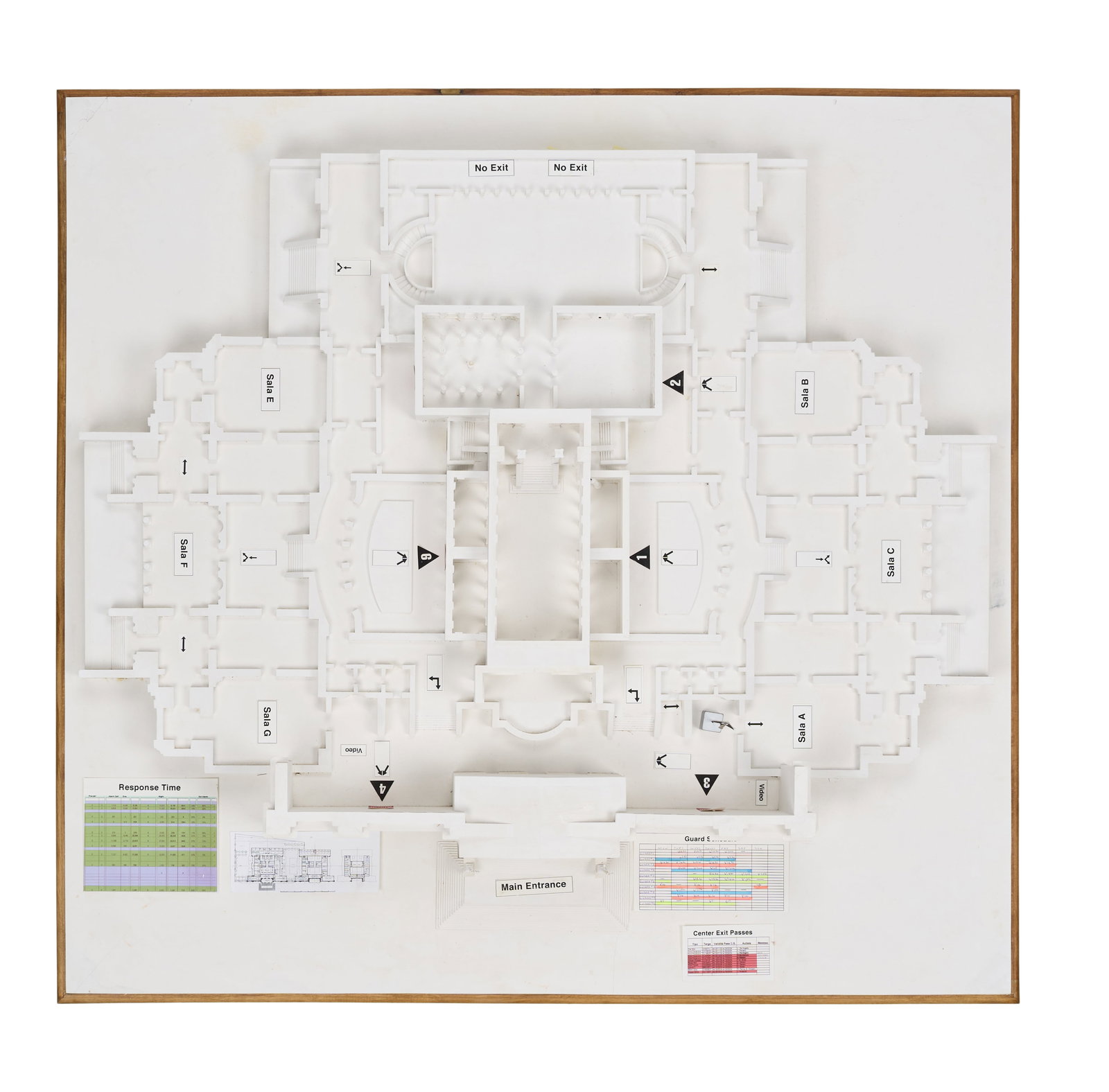 Jerry Weintraub | "Ocean's Twelve" Museum Model: A solid cast plaster scale model of the Galleria D'Arte Di Roma museum holding the Faberge Imperial Coronation egg, which is used by Danny Ocean's crew to plan out the central heist in Ocean's Twelve