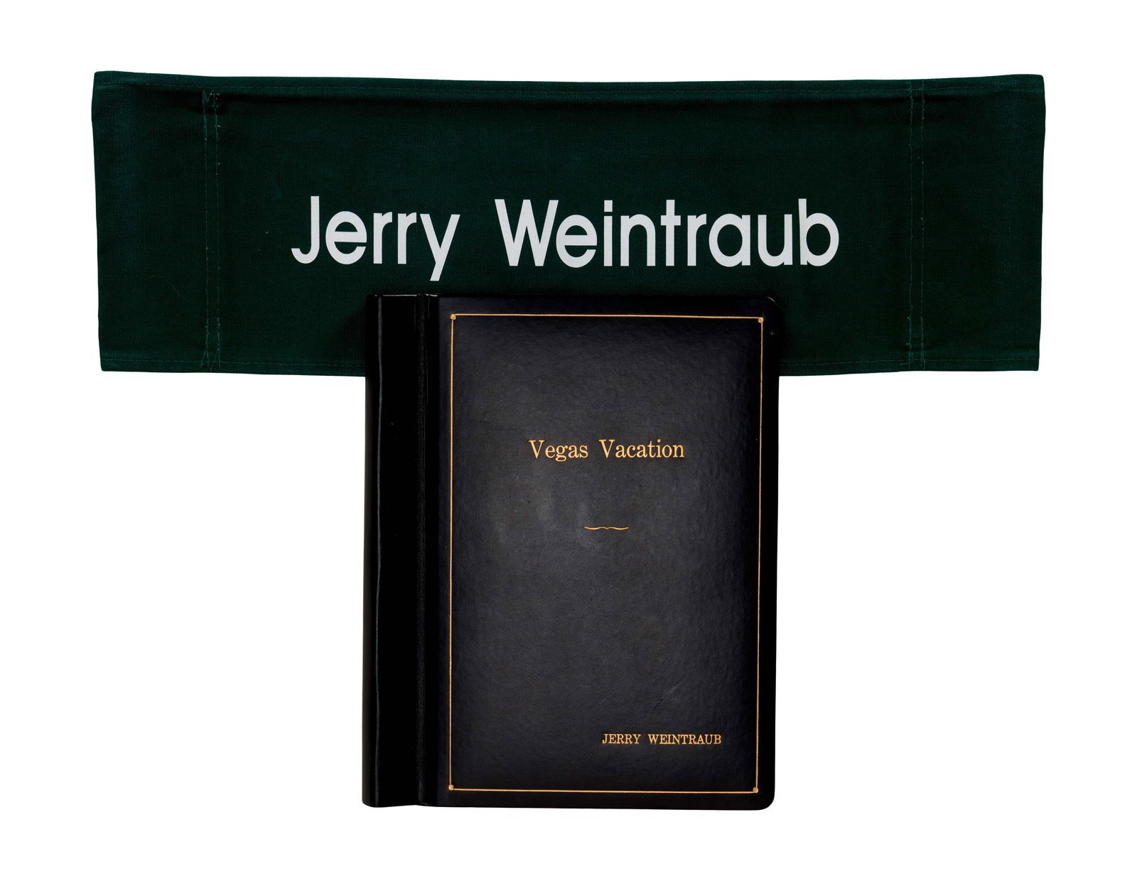 Jerry Weintraub | "Vegas Vacation" Script and Chairback (1 of 3)