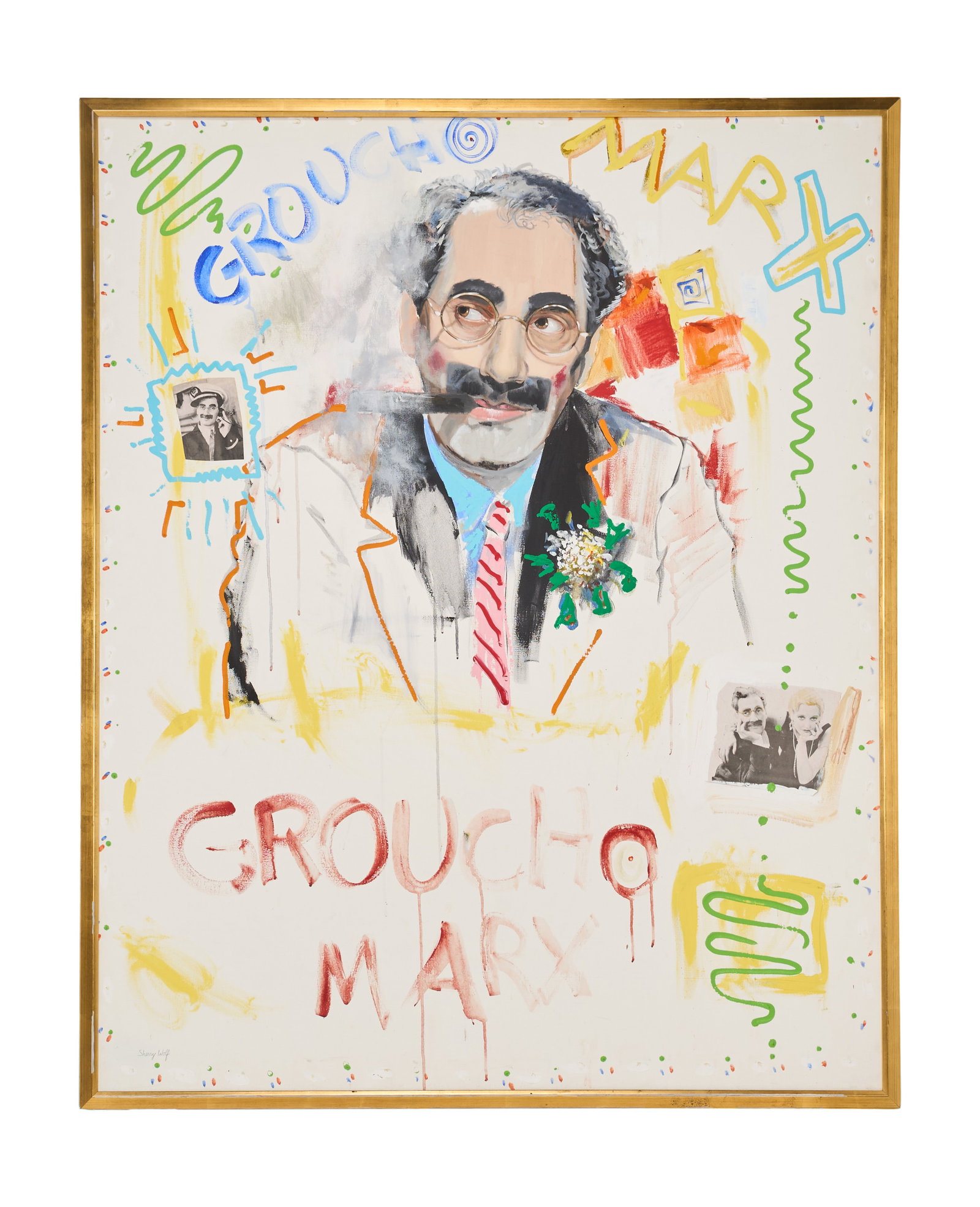 Jerry Weintraub | Sherry Wolf Groucho Marx Painting (1 of 1)