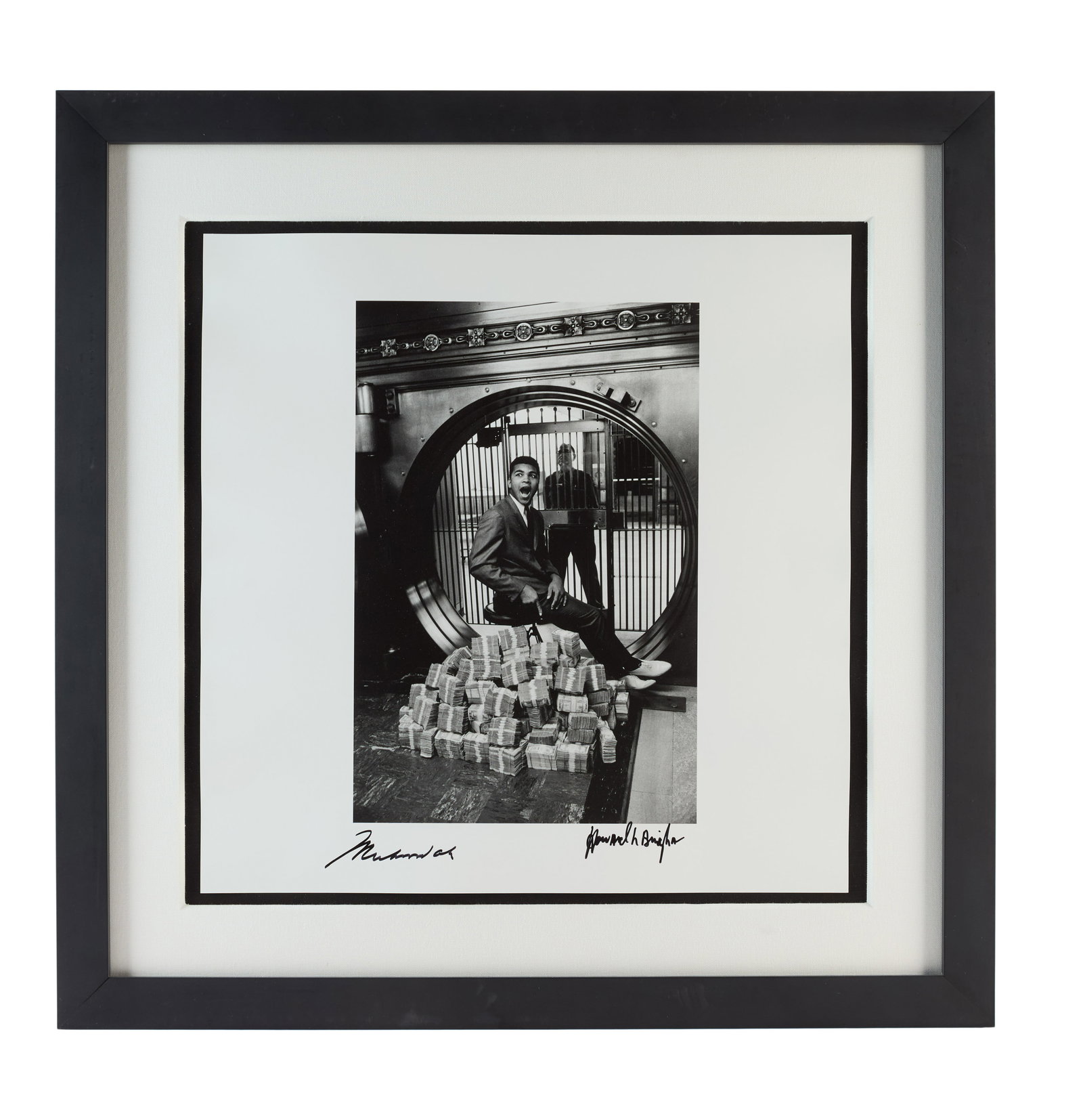 Jerry Weintraub | "Sitting on a Million Dollars" Howard Bingham and Muhammad Ali Signed Photo (1 of 6)