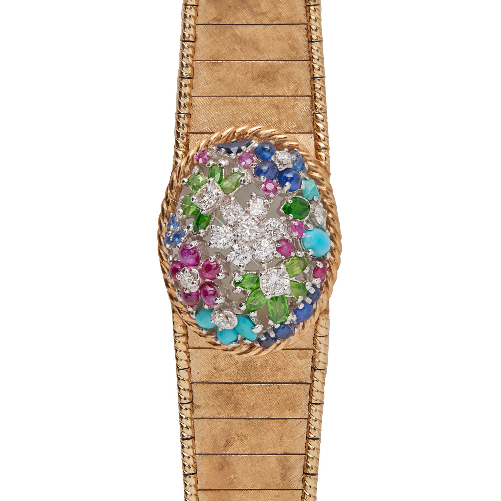Jerry Weintraub | Lucian Piccard 14K Yellow Gold and Multi-Gem Bracelet (1 of 4)