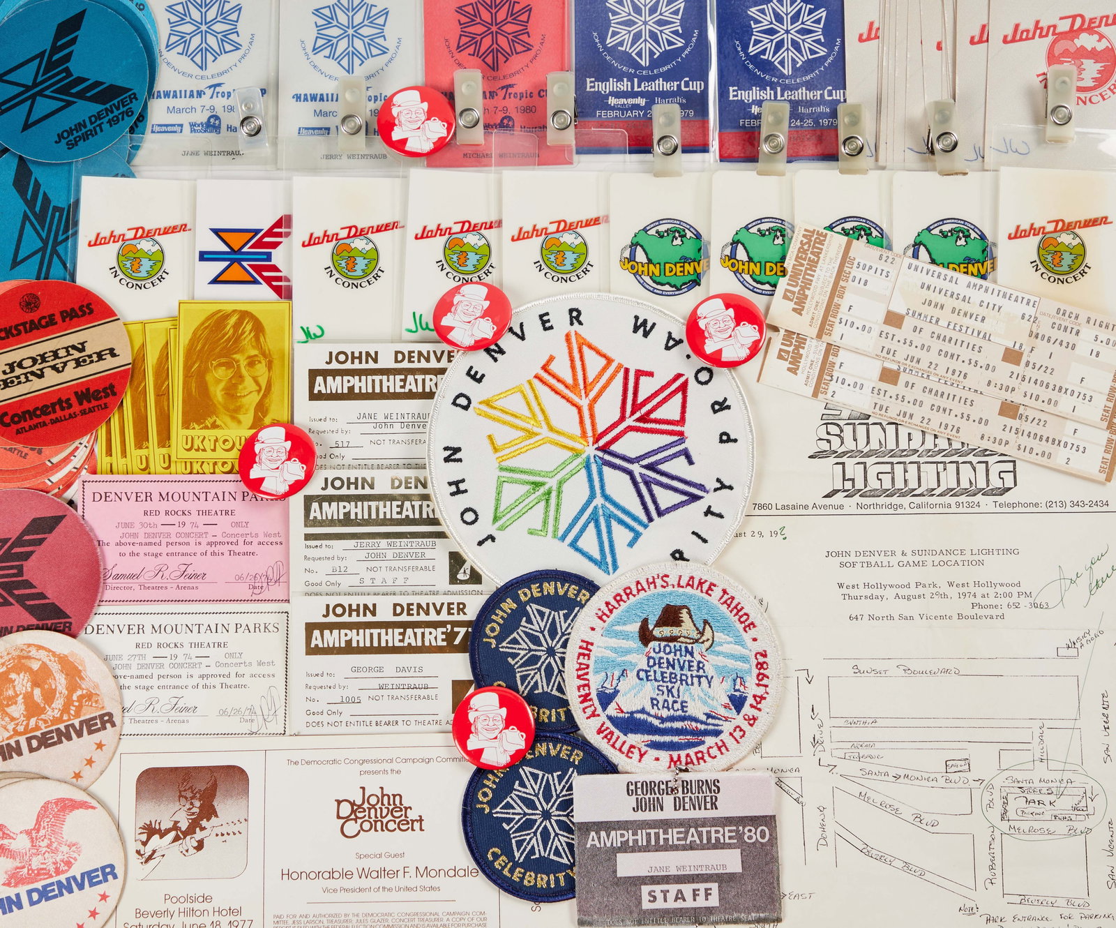 Jerry Weintraub | John Denver Tickets and Passes (1 of 2)