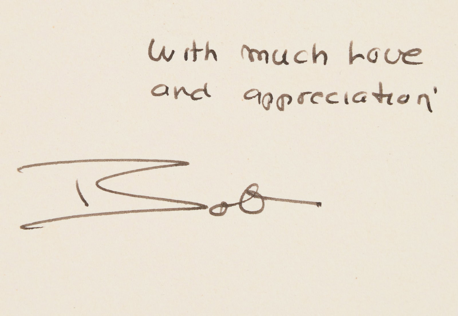 Jerry Weintraub | Framed Bob Dylan Note - 2