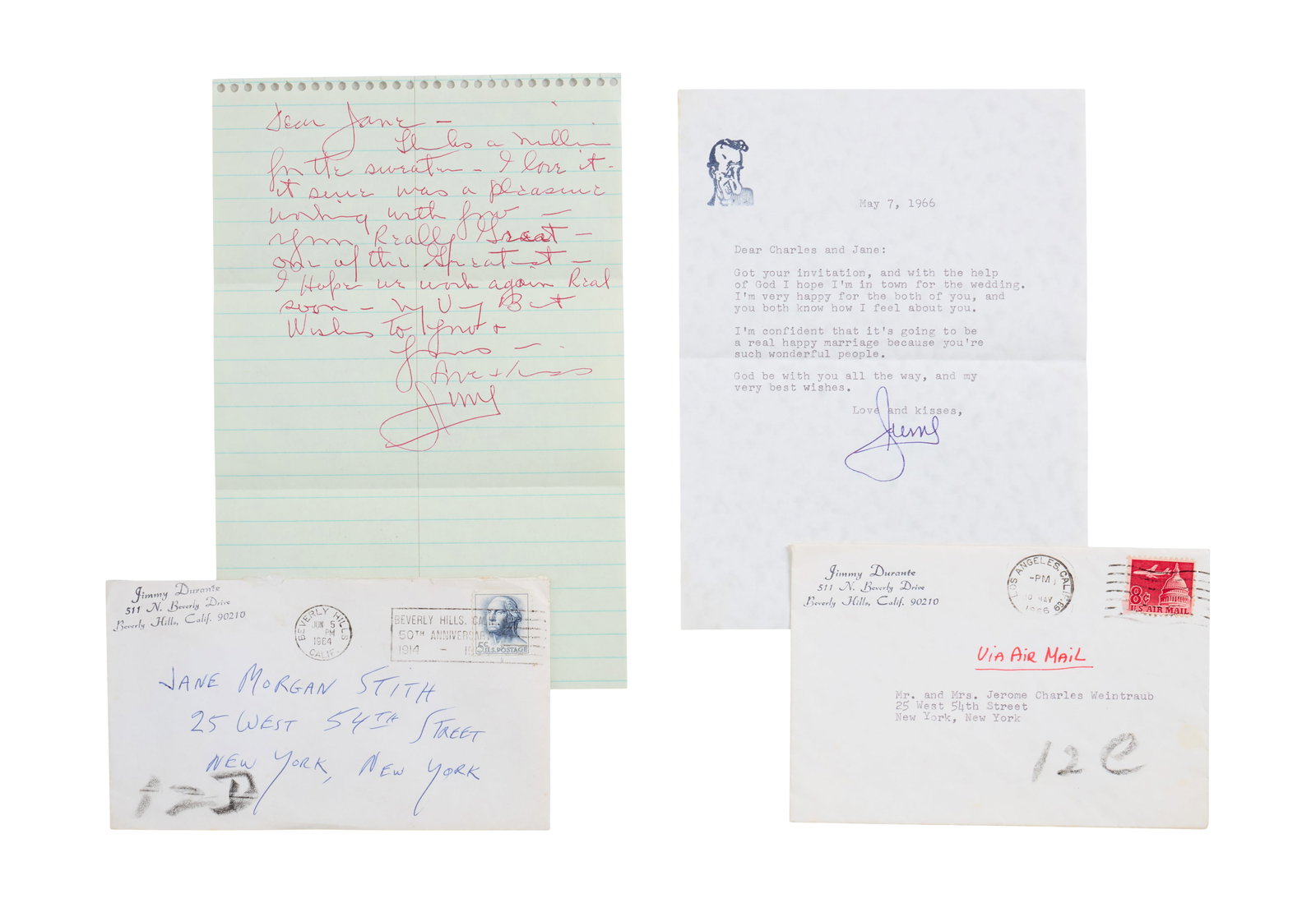 Jerry Weintraub | Jimmy Durante Letters (1 of 2)