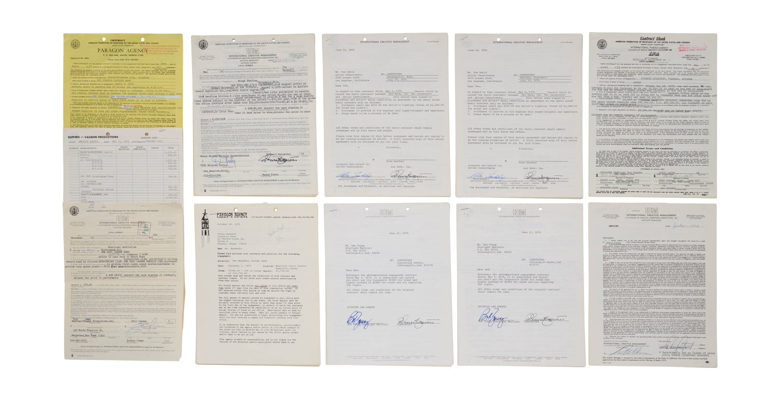 Jerry Weintraub | Assorted Music Contracts (B) (1 of 1)