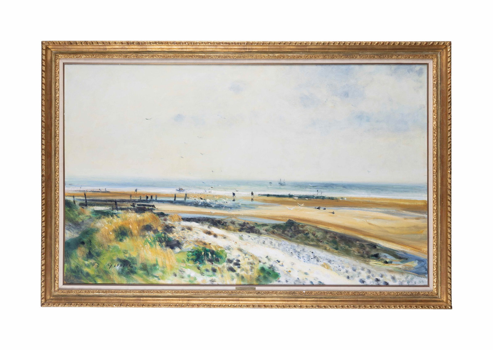 Jerry Weintraub | Gaston Sebire Honfleur Seacape Painting (1 of 3)