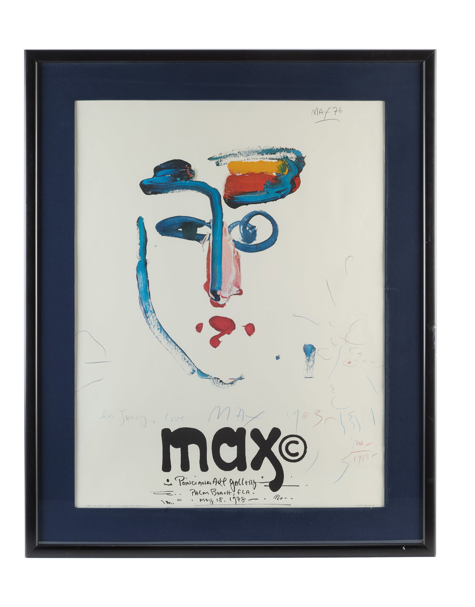 Jerry Weintraub | Peter Max Exhibition Poster 1978/1983 (1 of 4)