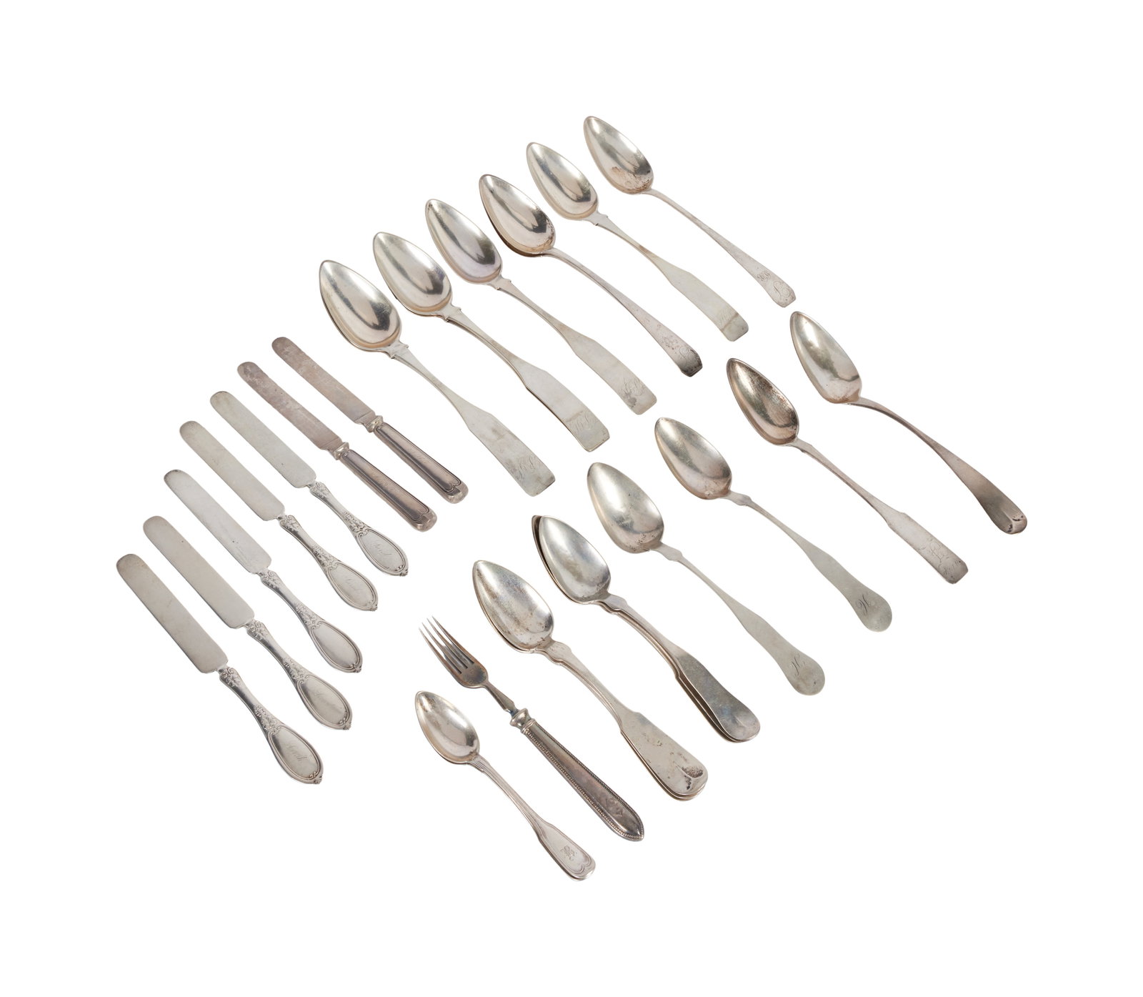 Jerry Weintraub | Group of Assembled Coin Silver Flatware (1 of 5)