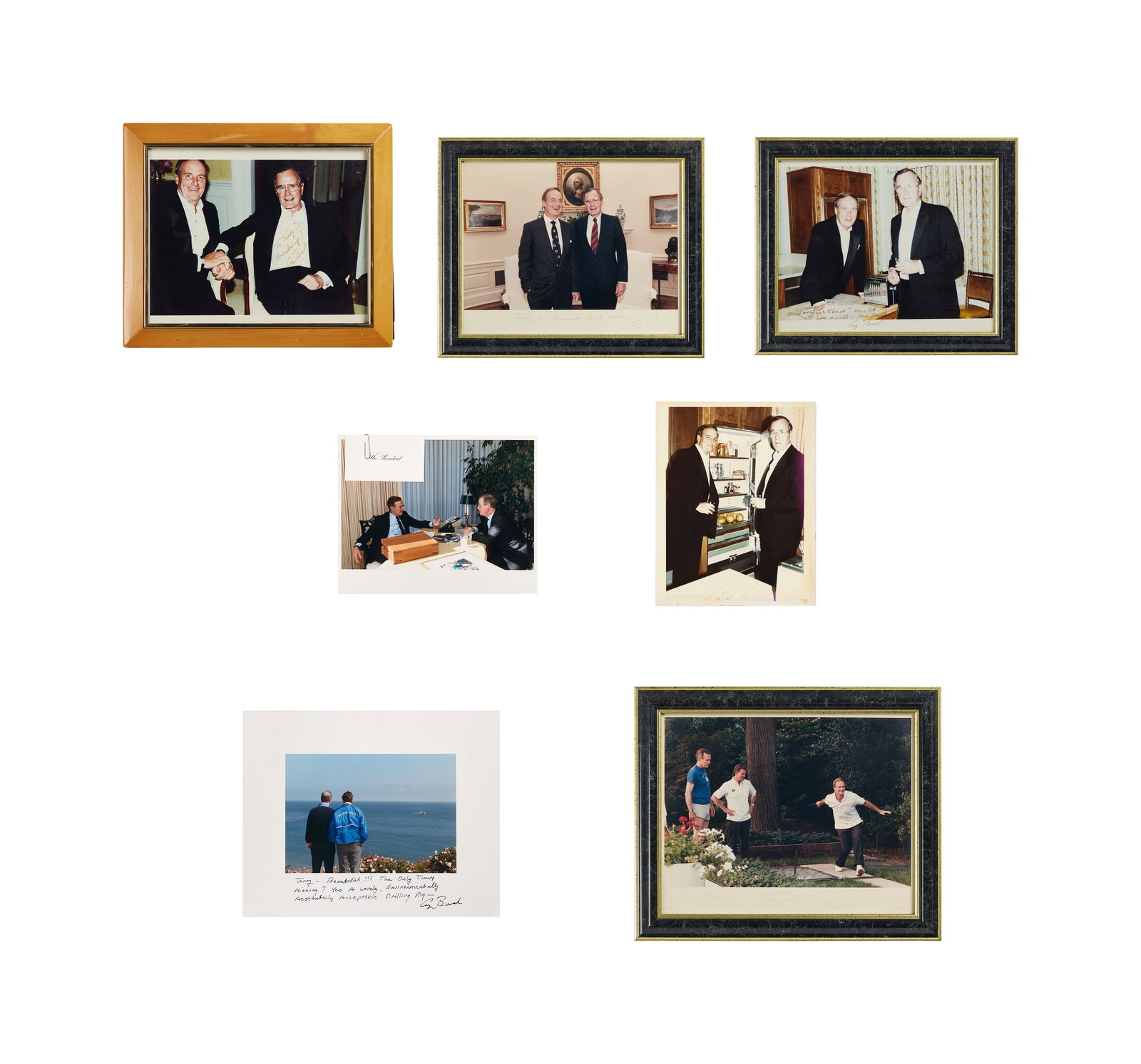 Jerry Weintraub | George H.W. Bush Signed Photos (1 of 14)