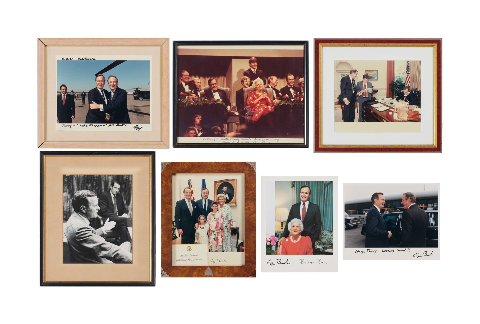 Jerry Weintraub | George H.W. Bush Signed Photos (1 of 14)