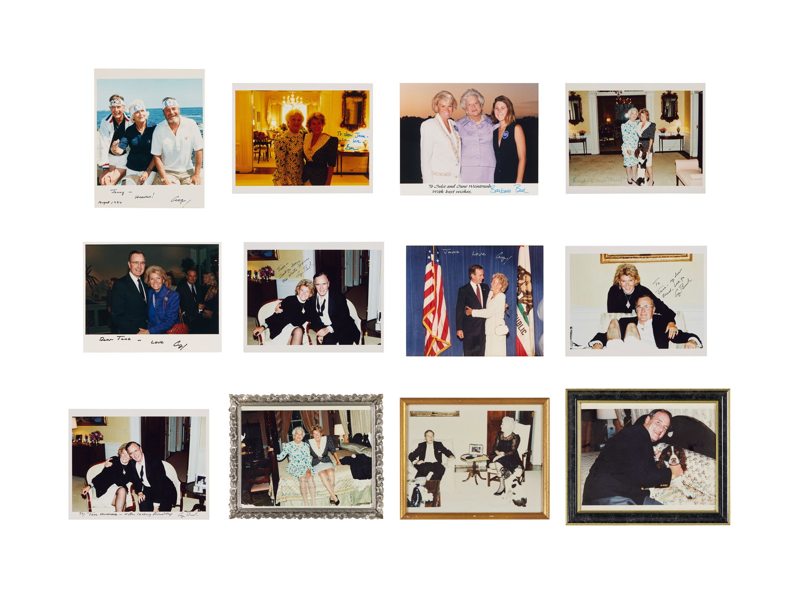 Jerry Weintraub | George H.W. Bush and Barbara Bush Signed Photos (1 of 20)