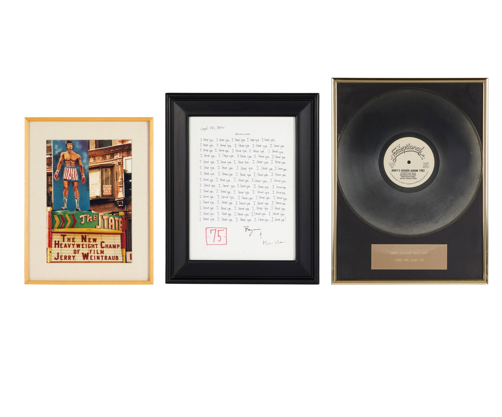 Jerry Weintraub | Framed Presentation Pieces (1 of 8)