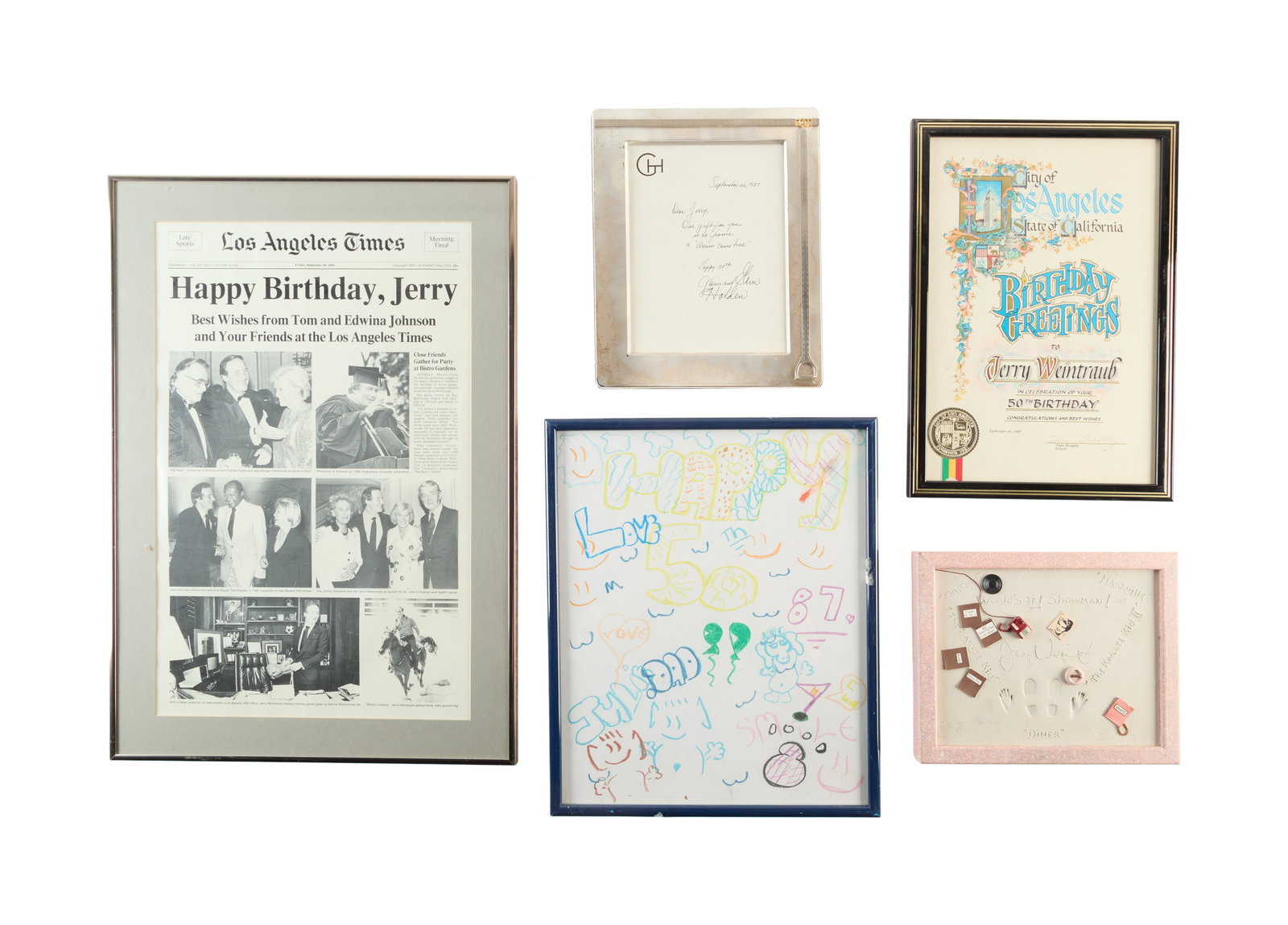 Jerry Weintraub | Group of Birthday Items (1 of 14)