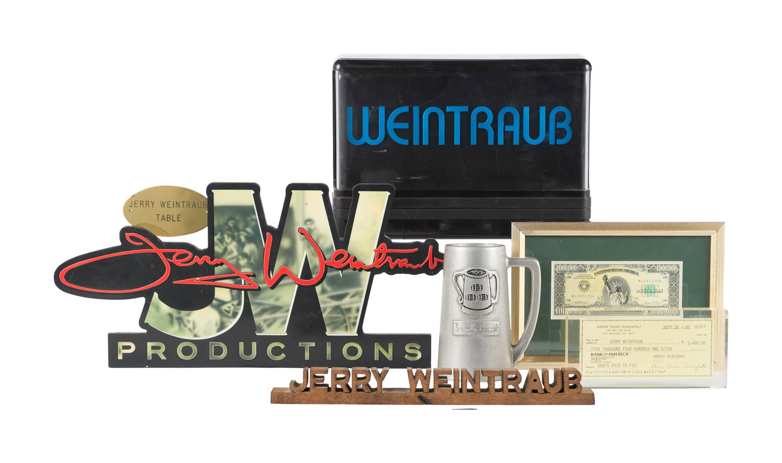 Jerry Weintraub | Jerry Weintraub Personalized Items (1 of 2)