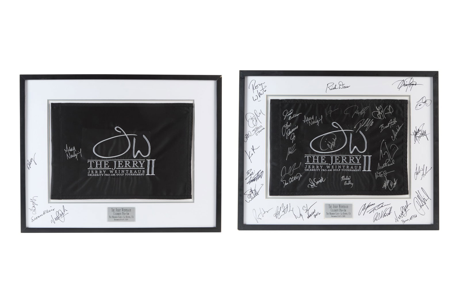 Jerry Weintraub | "The Jerry" Signed Flags Framed (1 of 11)