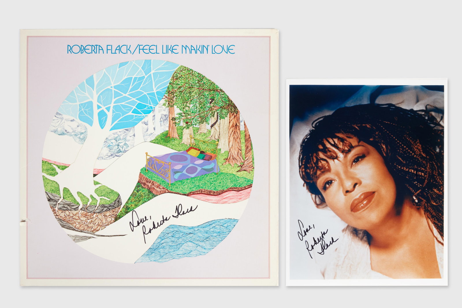 Roberta Flack | Signed "Feel Like Makin' Love" Record Sleeve and Signed Photo (1 of 4)