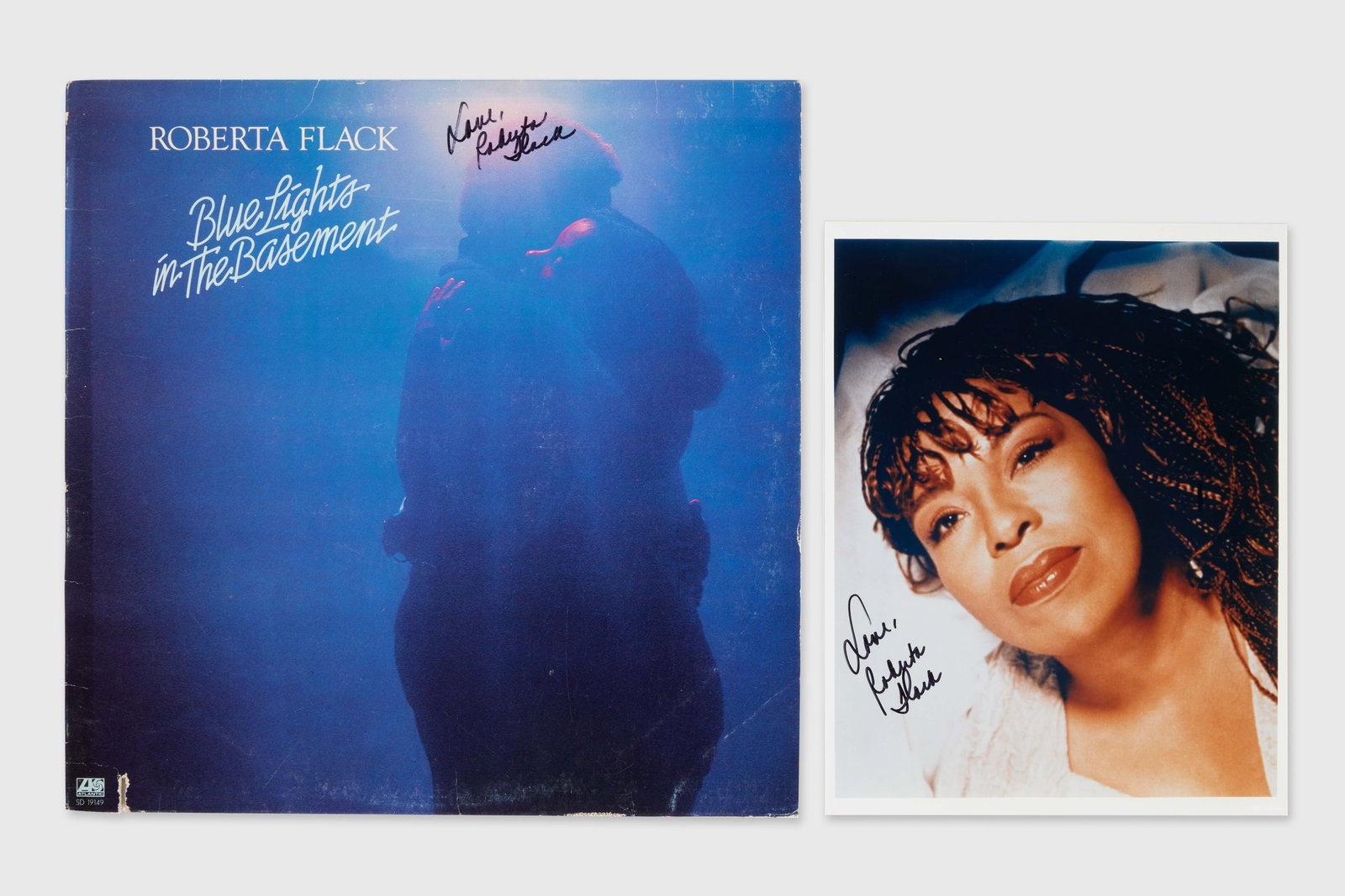 Roberta Flack | Signed "Blue Lights in the Basement" Record Sleeve and Signed Photo (1 of 4)