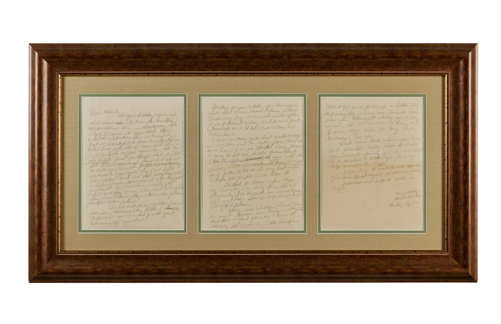 Hank Williams Sr. | Audrey Williams Posthumous Handwritten Notes To Hank (1 of 5)