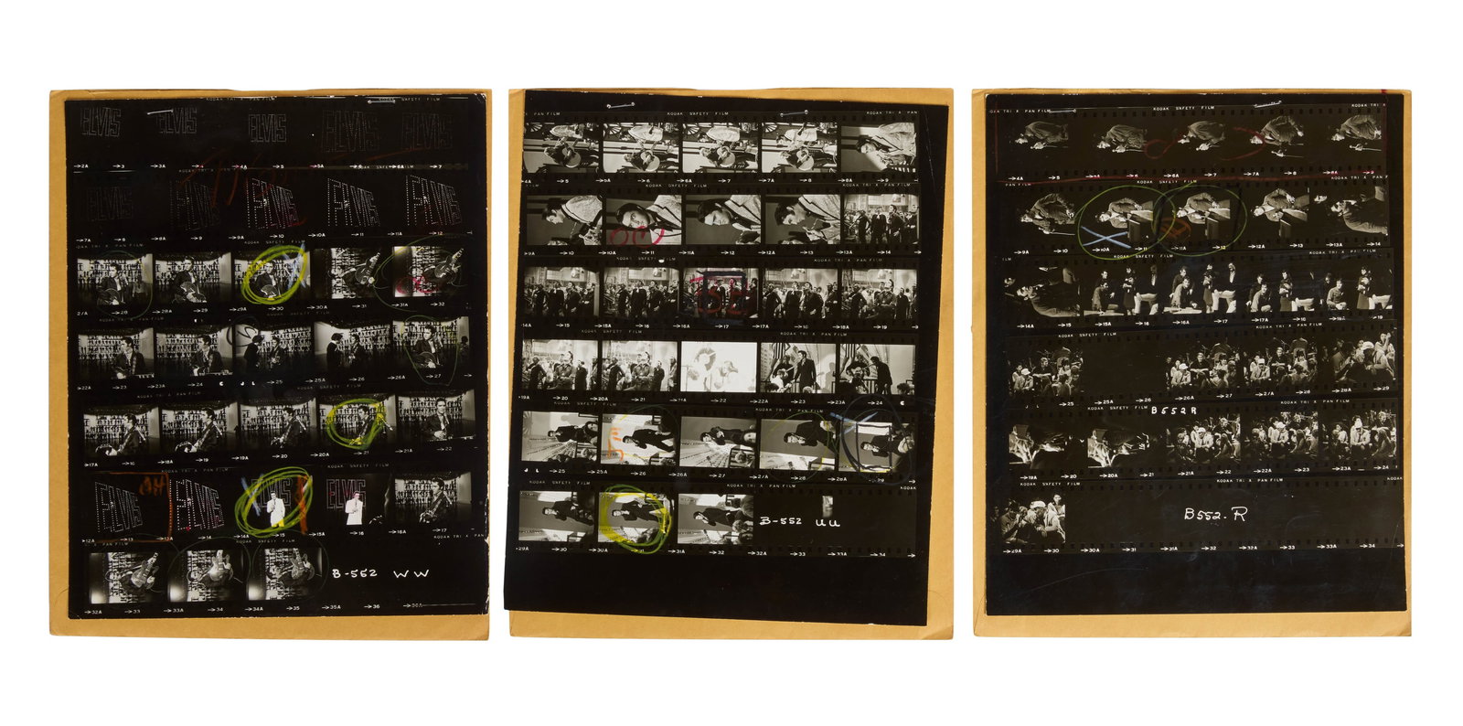 Elvis Presley | 1968 "Comeback Special" Contact Sheets and Negatives (1 of 12)