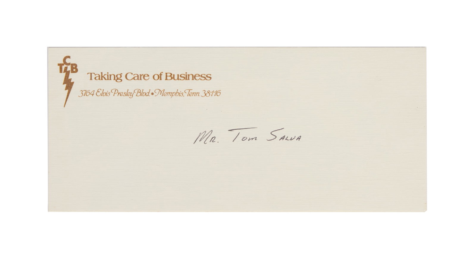 Elvis Presley | T.C.B. Envelope from Graceland (1 of 3)