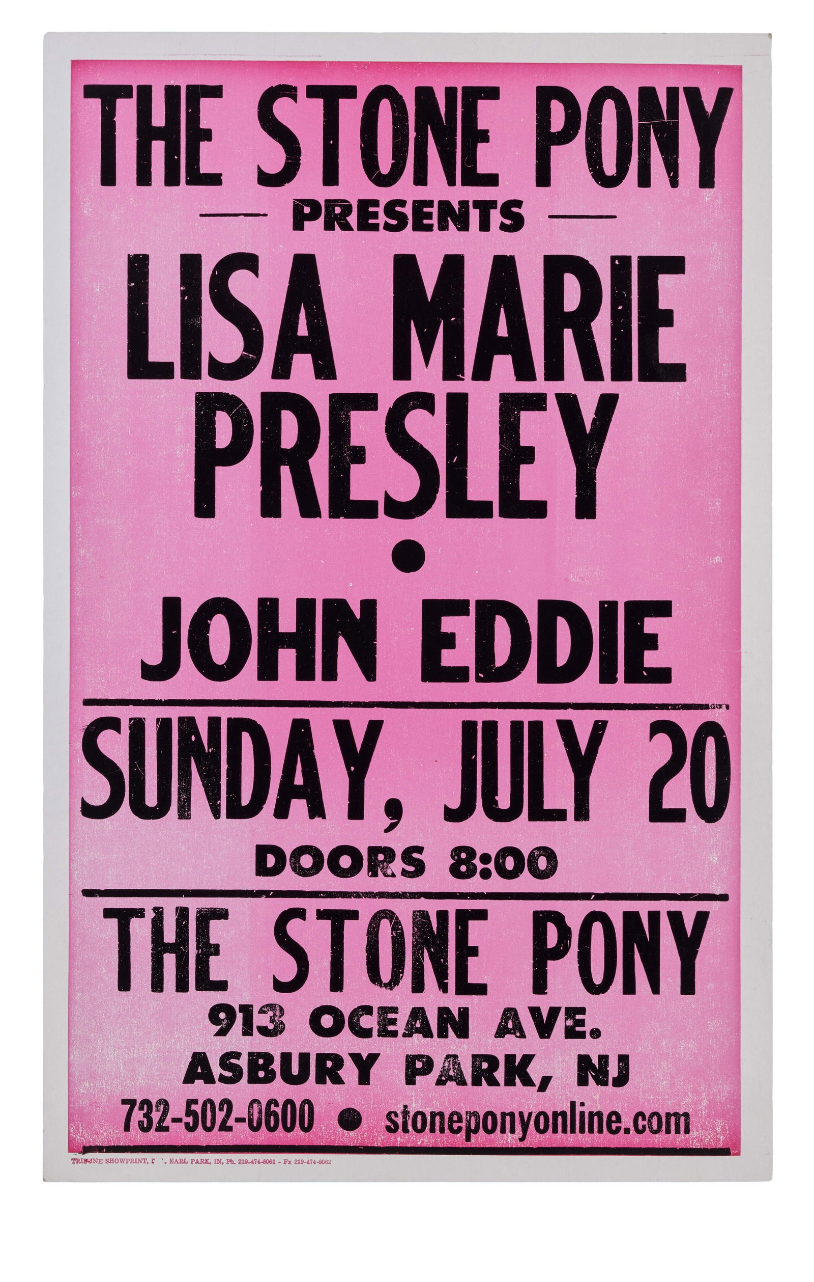 Lisa Marie Presley | 2003 Concert Poster (1 of 2)