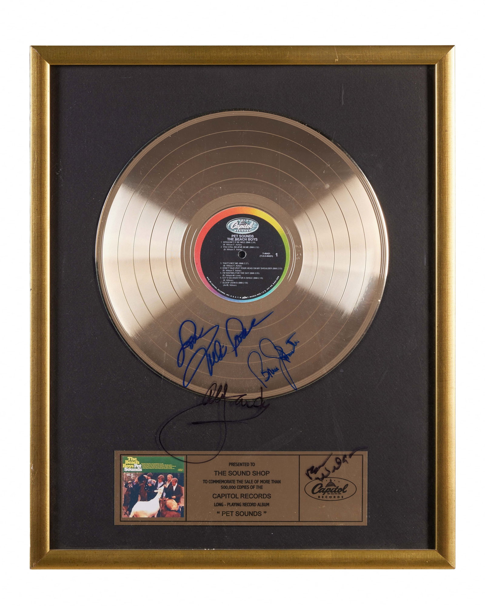 The Beach Boys | Signed "Pet Sounds" Gold Record (1 of 6)