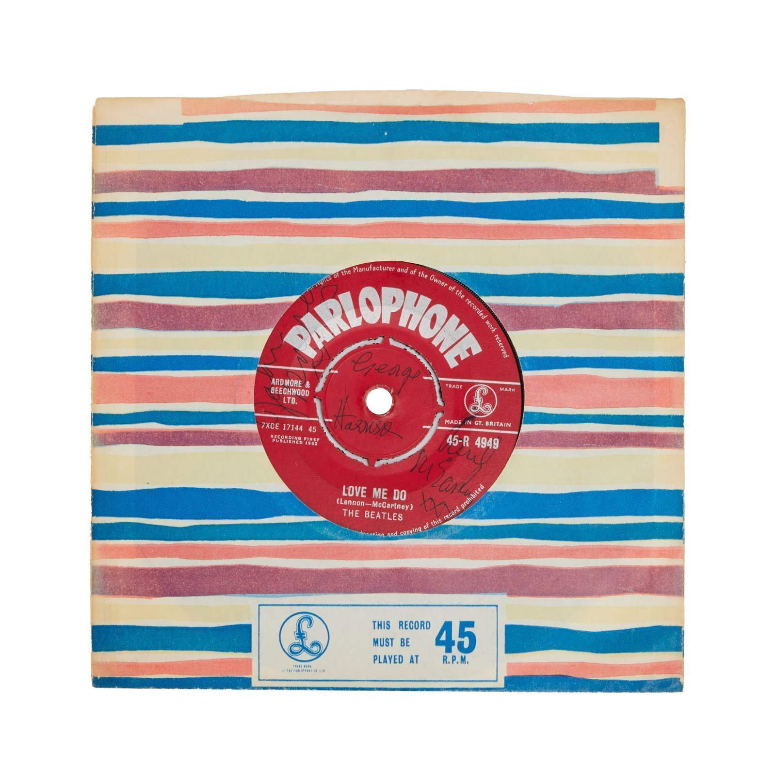 The Beatles | Twice-Signed "Love Me Do" JR Demo Record Single (R4949) (1 of 5)