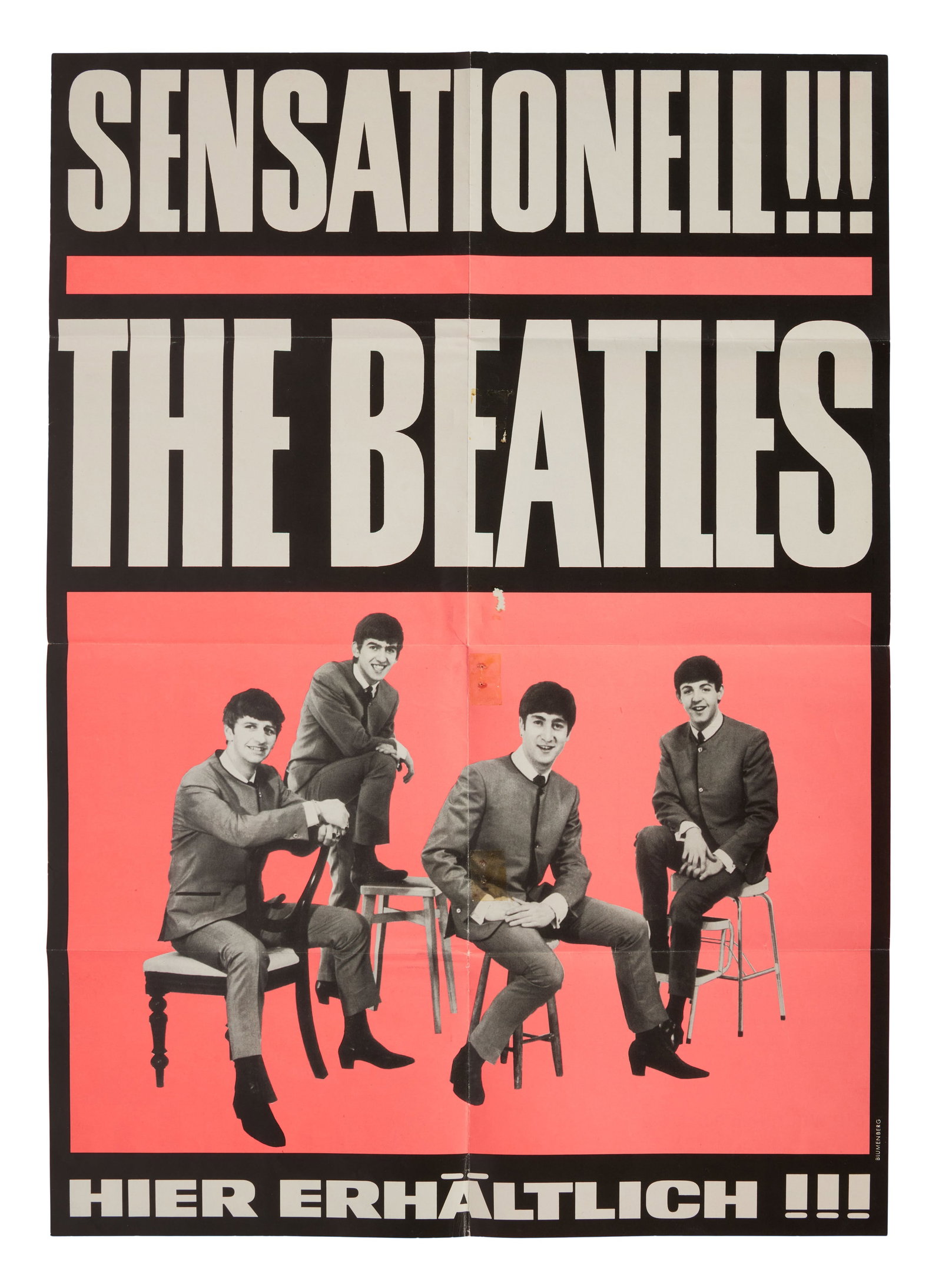 The Beatles | 1963 German Odeon Records Promotional Poster (1 of 2)