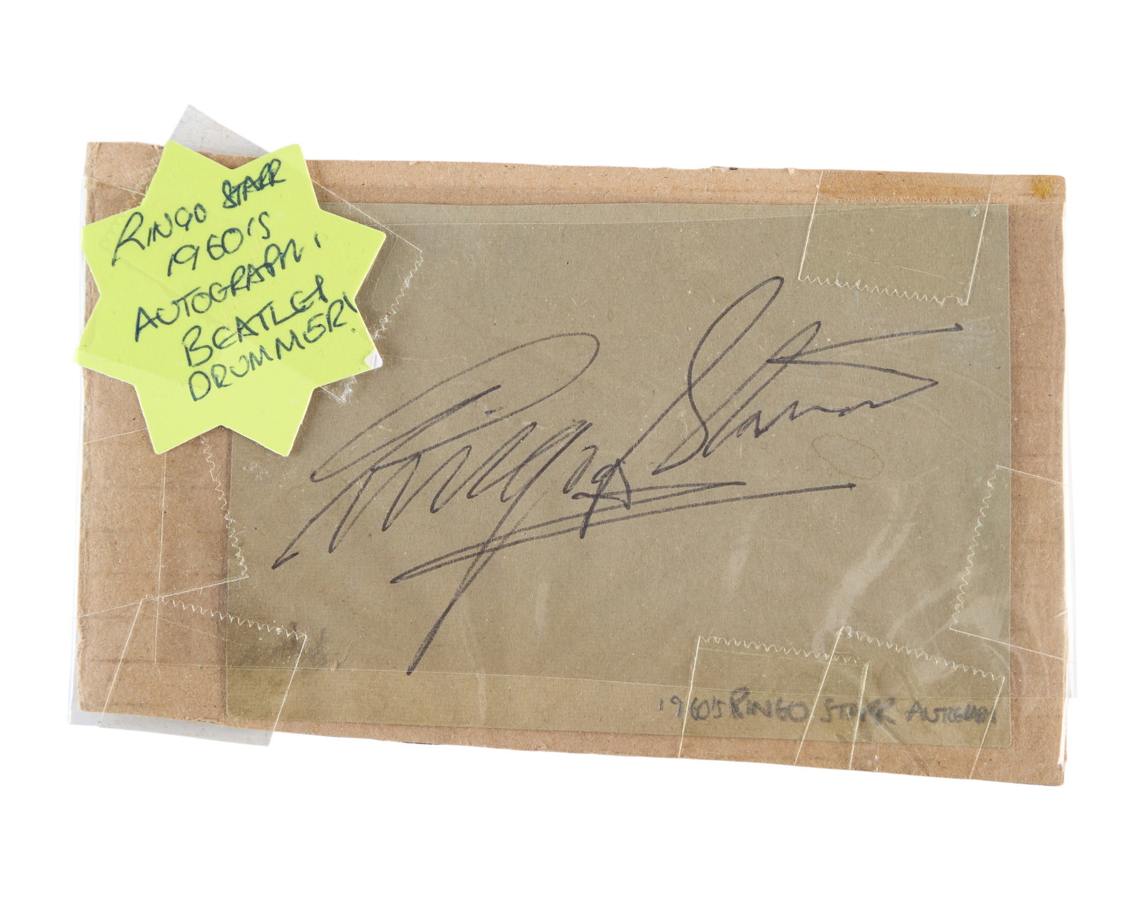 Ringo Starr | 1960s Signed Cut Sheet (1 of 2)