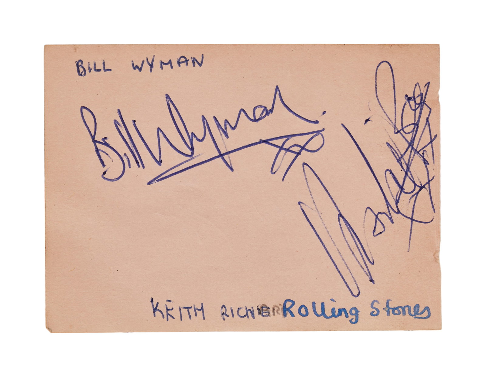 The Rolling Stones | 1960s Autographs (1 of 6)