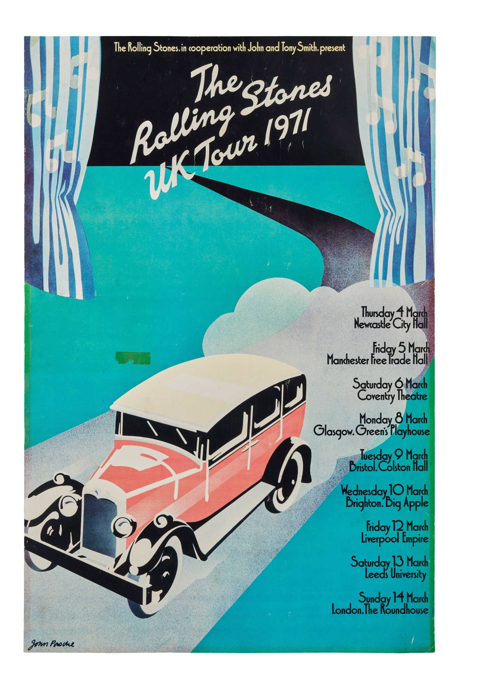 The Rolling Stones |1971 UK Tour Poster (1 of 4)