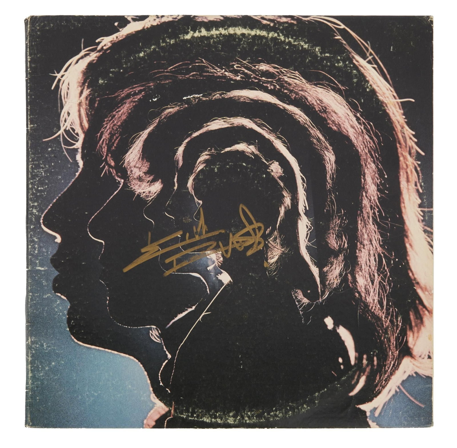 The Rolling Stones | Keith Richards Signed Hot Rocks Record Album: The Rolling Stones' compilation album Hot Rocks (1971) signed to the front in gold marker by Keith Richards.