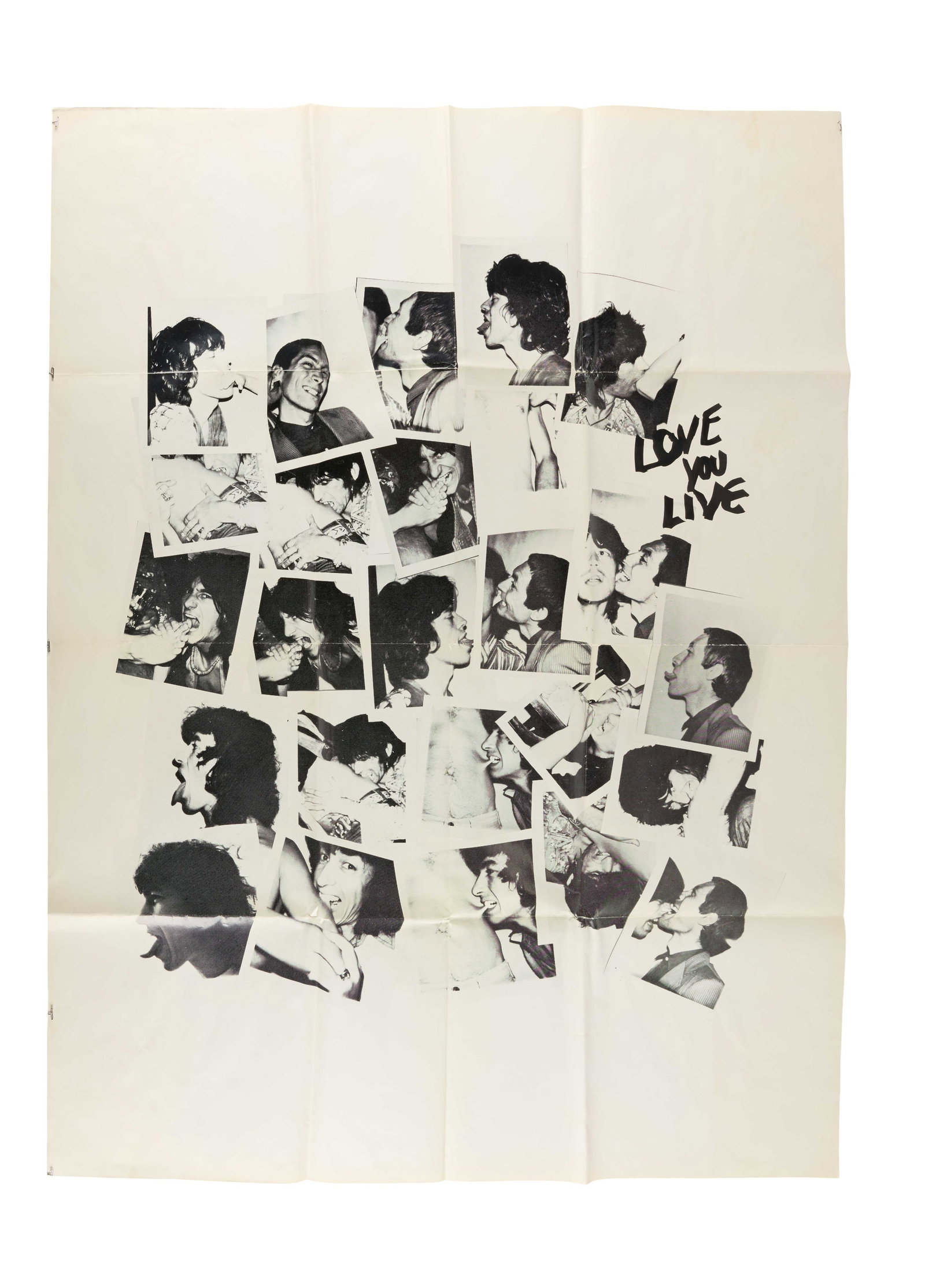 The Rolling Stones | 1977 Andy Warhol "Love You Live" New York Launch Party Promotional Poster (1 of 2)