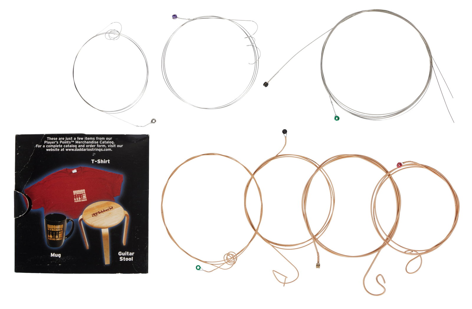 Pete Townshend | Stage Used Classic Quadrophenia US Tour Pick and Guitar Strings: A heavy white Fender pick with Pete Townshend's name printed on it along with a full set of acoustic guitar strings stage played by Pete Townshend of The Who during the final 2017 date of the Classic 