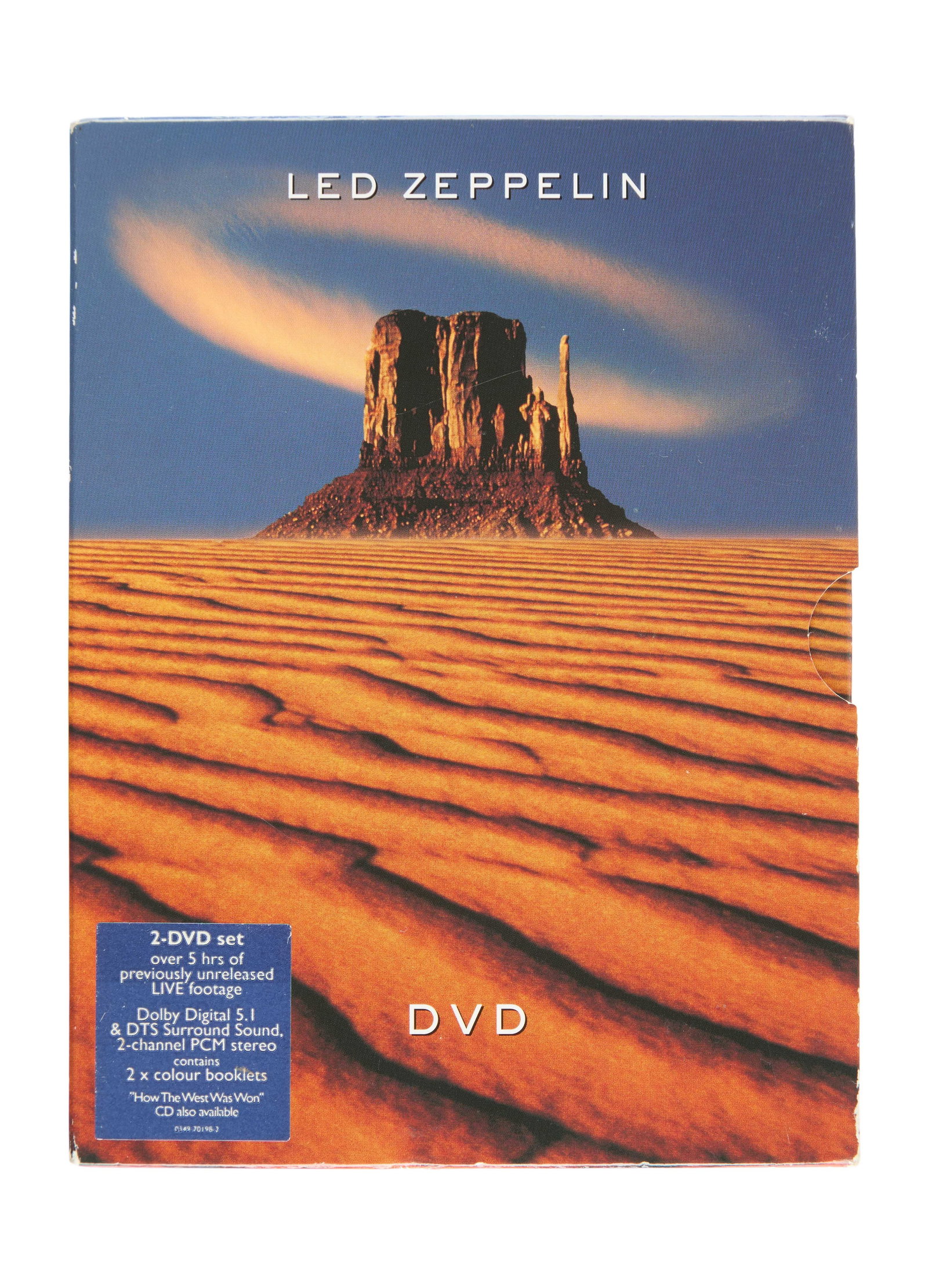 Jimmy Page | Signed "Led Zeppelin Live" DVD: This Led Zeppelin Live DVD set has been autographed by Led Zeppelin guitarist Jimmy Page. Jimmy has added the inscription "GARETH ROCK ON!" above his name. DVD One features Led Zeppelin performi