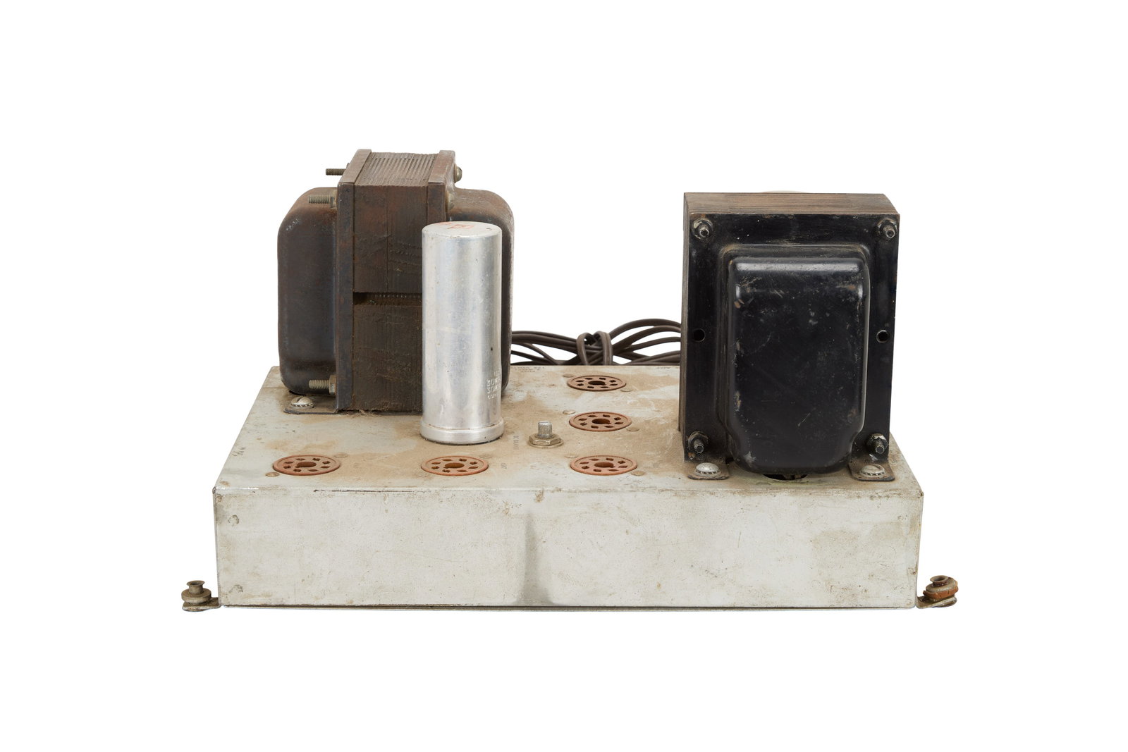 Alexander Dumble | Early Dumble Made Power Amplifier: This is an early Dumble-made power amplifier with large transformers. No tubes currently installed.