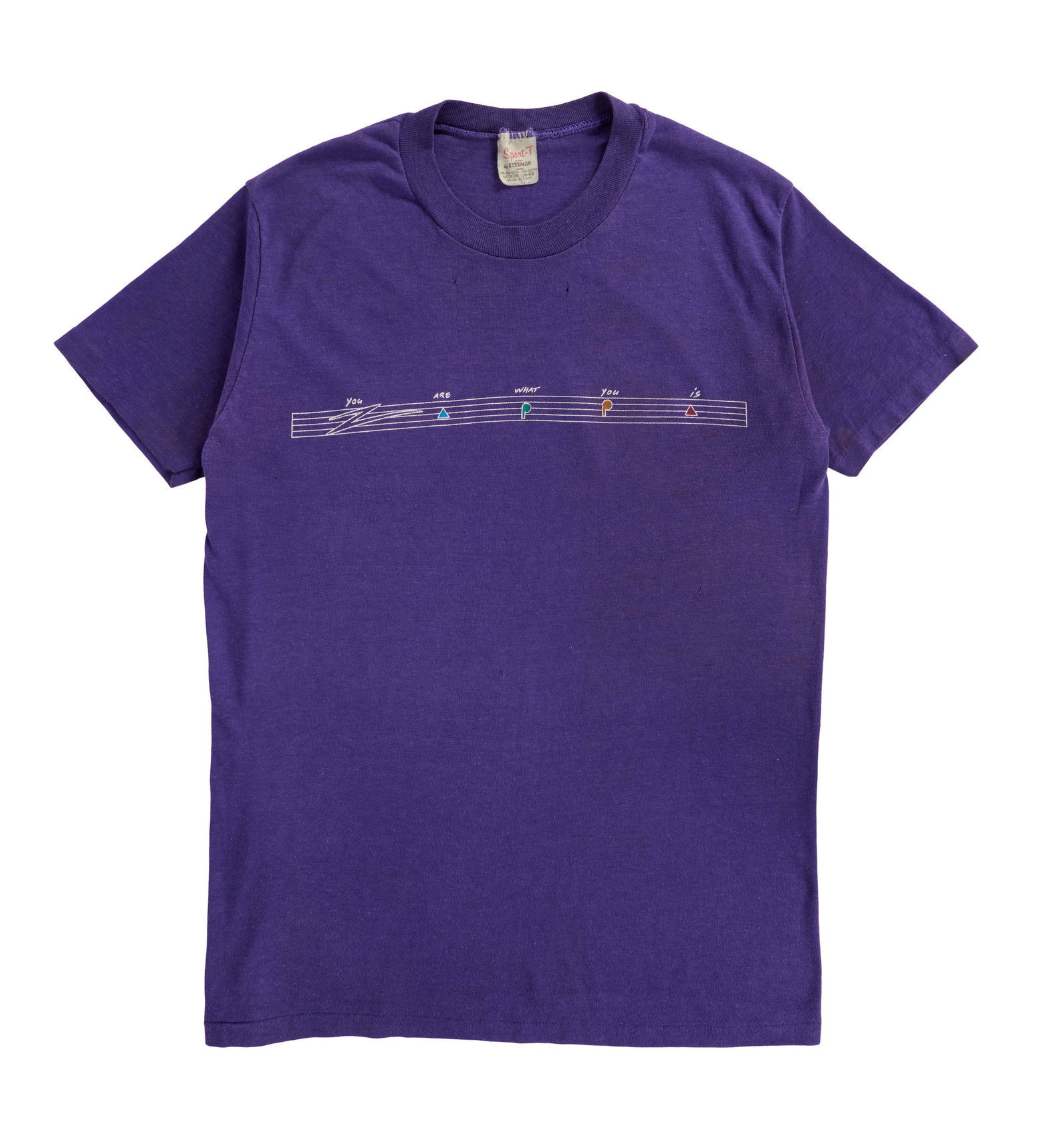 Ed Mann | Frank Zappa "You Are What You Is" Tour T-Shirt: A vintage Frank Zappa "You Are What You Is" tour t-shirt, from the collection of Ed Mann, who was the touring and recording percussionist on this Zappa album and tour, and played with Frank Zappa