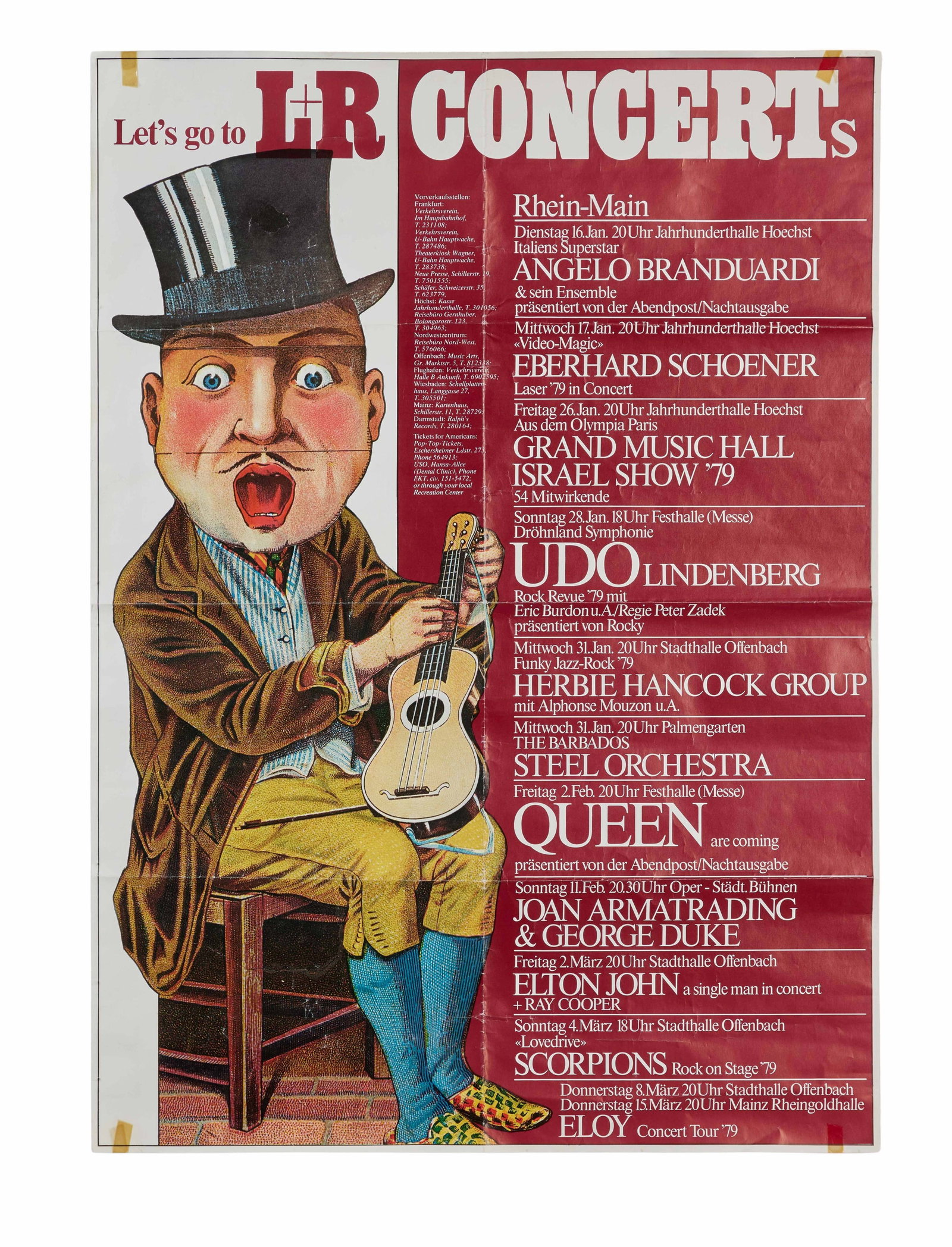 Queen | Queen and Elton John 1979 Concert Poster (1 of 4)