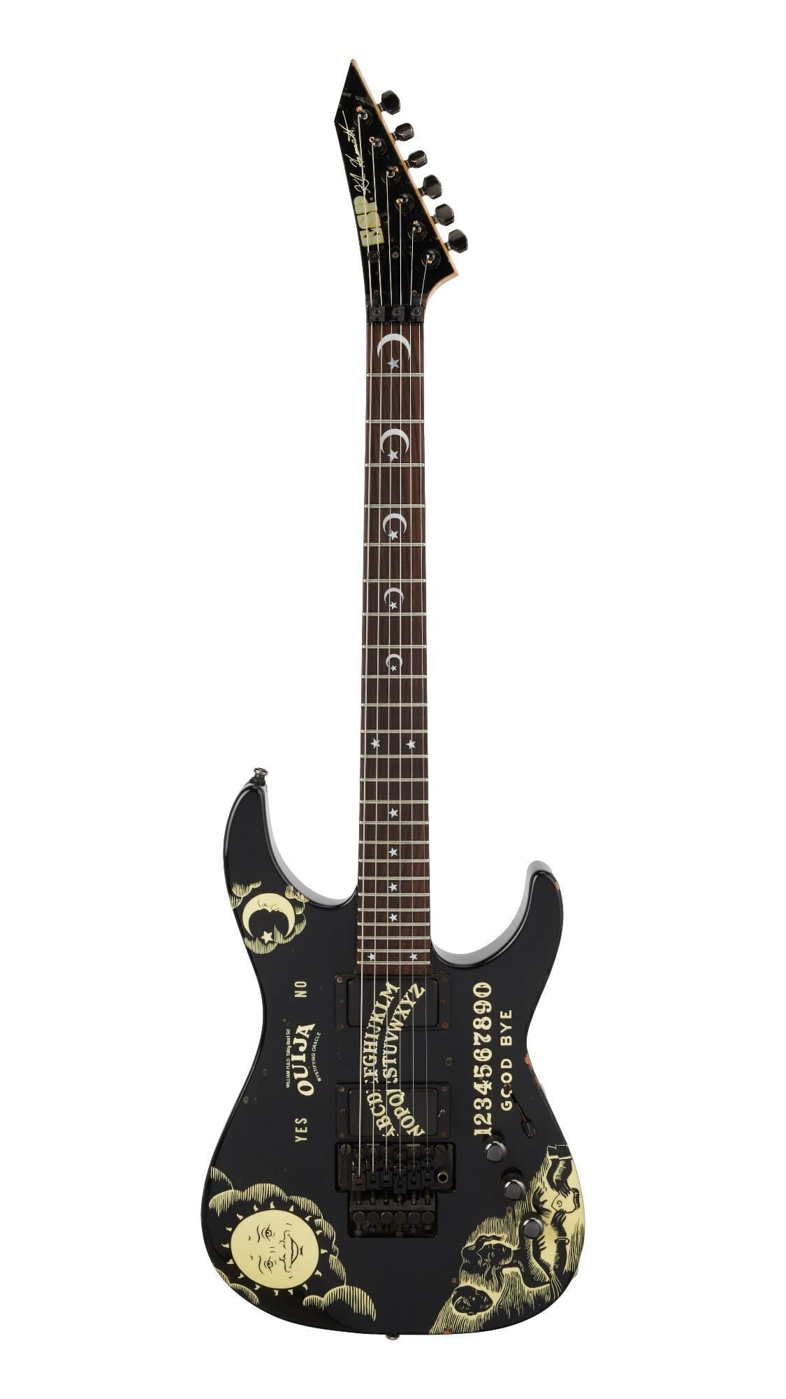 Metallica | Kirk Hammett Stage-Played Studio-Played and Signed Very First Ouija Glow In The Dark ESP (1 of 20)