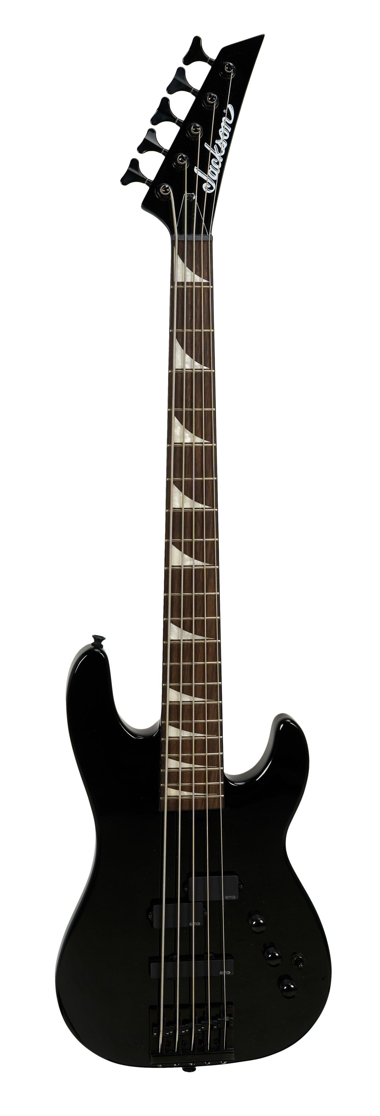 Megadeth | David Ellefson Signed Jackson 30th Anniversary X-Series 5-String Concert Bass CBX-V,: A Jackson 30th Anniversary David Ellefson X-Series 5-String Concert Bass CBX-V, serial #ICJ2205829, in black finish and signed by Megadeth bassist David Ellefson in silver felt tip pen on the back of 