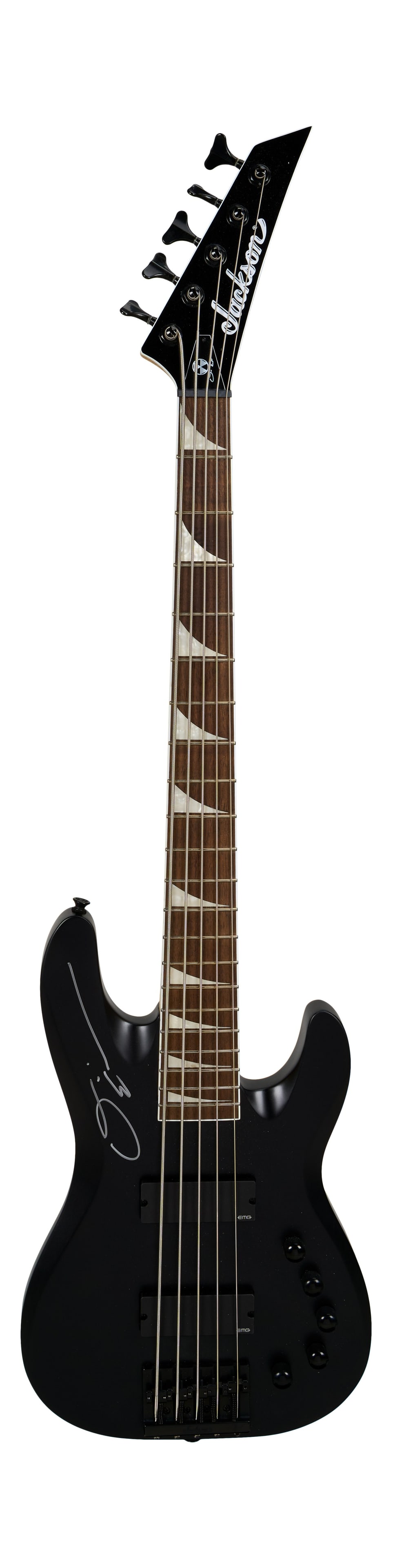 Megadeth | Jackson CBX V David Ellefson Signature 5-String Electric Bass, Satin Black (1 of 5)