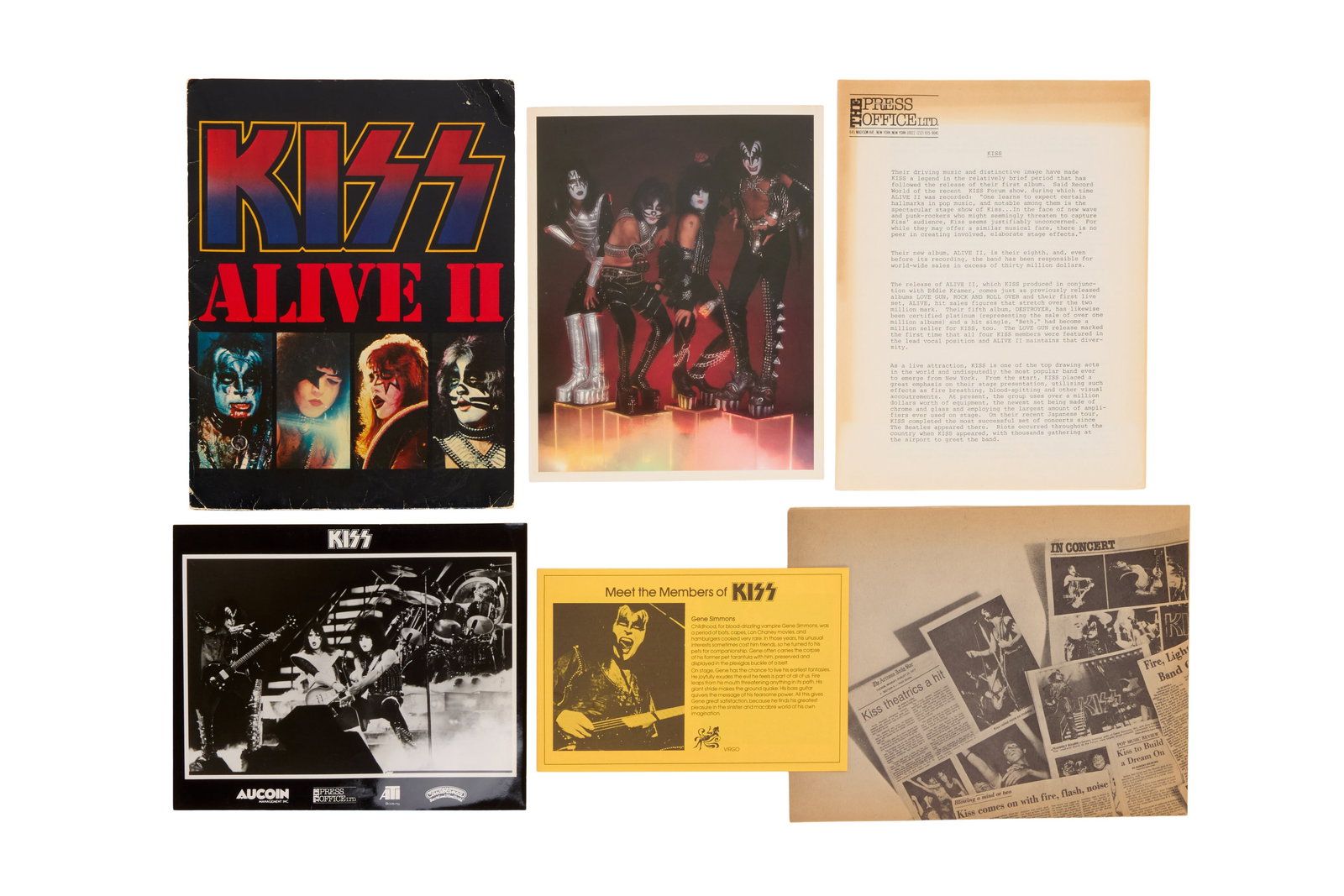 KISS | 1977 "Alive II" Press Kit (1 of 2)