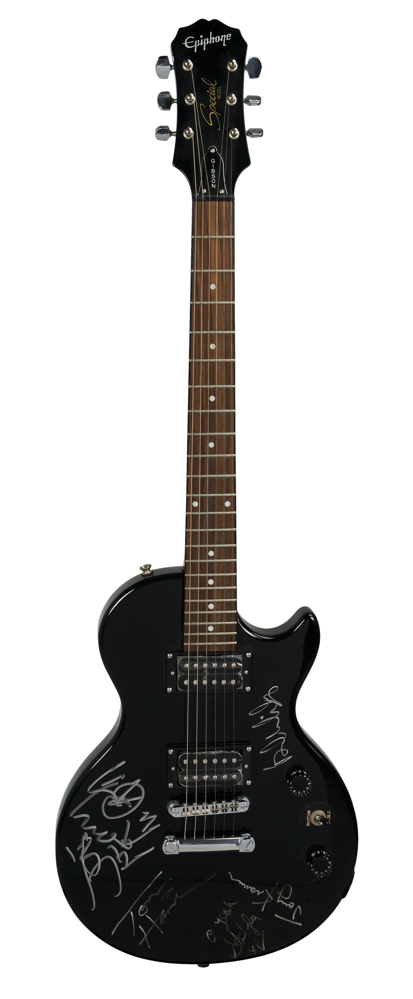 Aerosmith | Band Signed Epiphone Les Paul Special, Black (1 of 7)