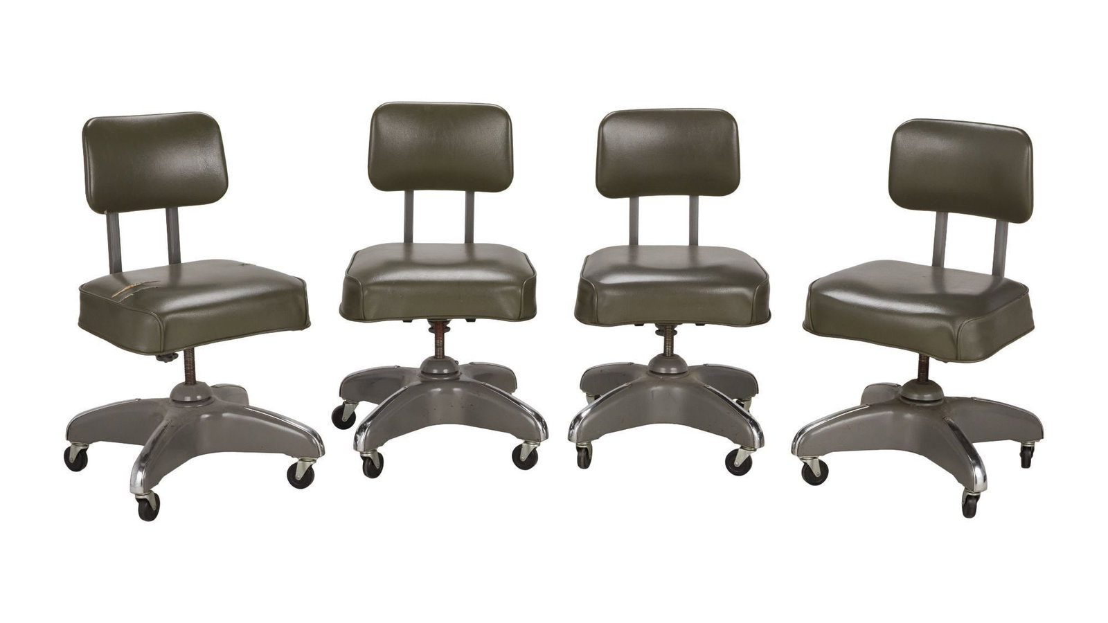 Florian Schneider | Set of Four Kling Klang Industrial Swivel Office Chairs (1 of 3)