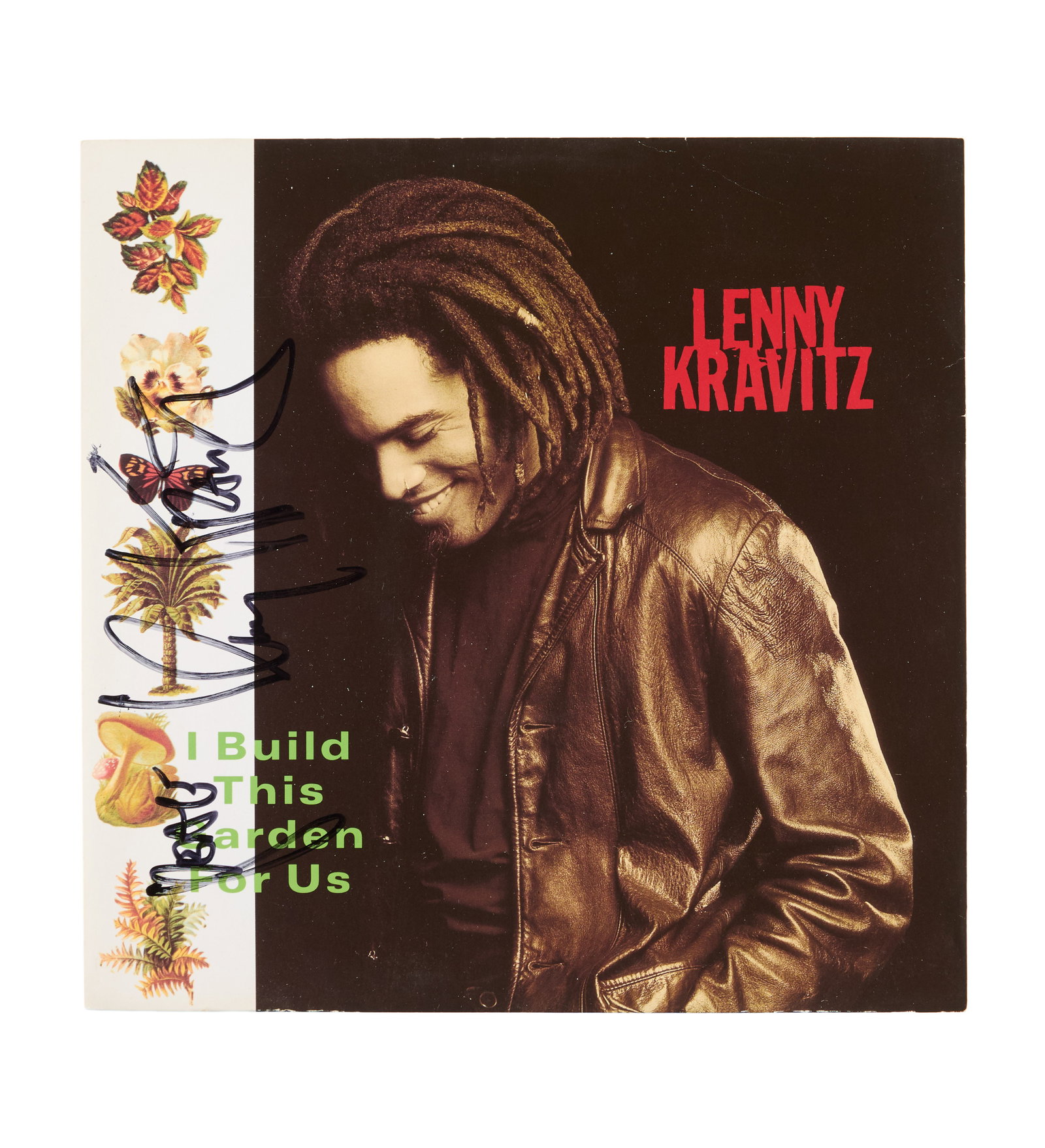 Lenny Kravitz I Signed "Build This Garden For Us" Record Single (1 of 4)