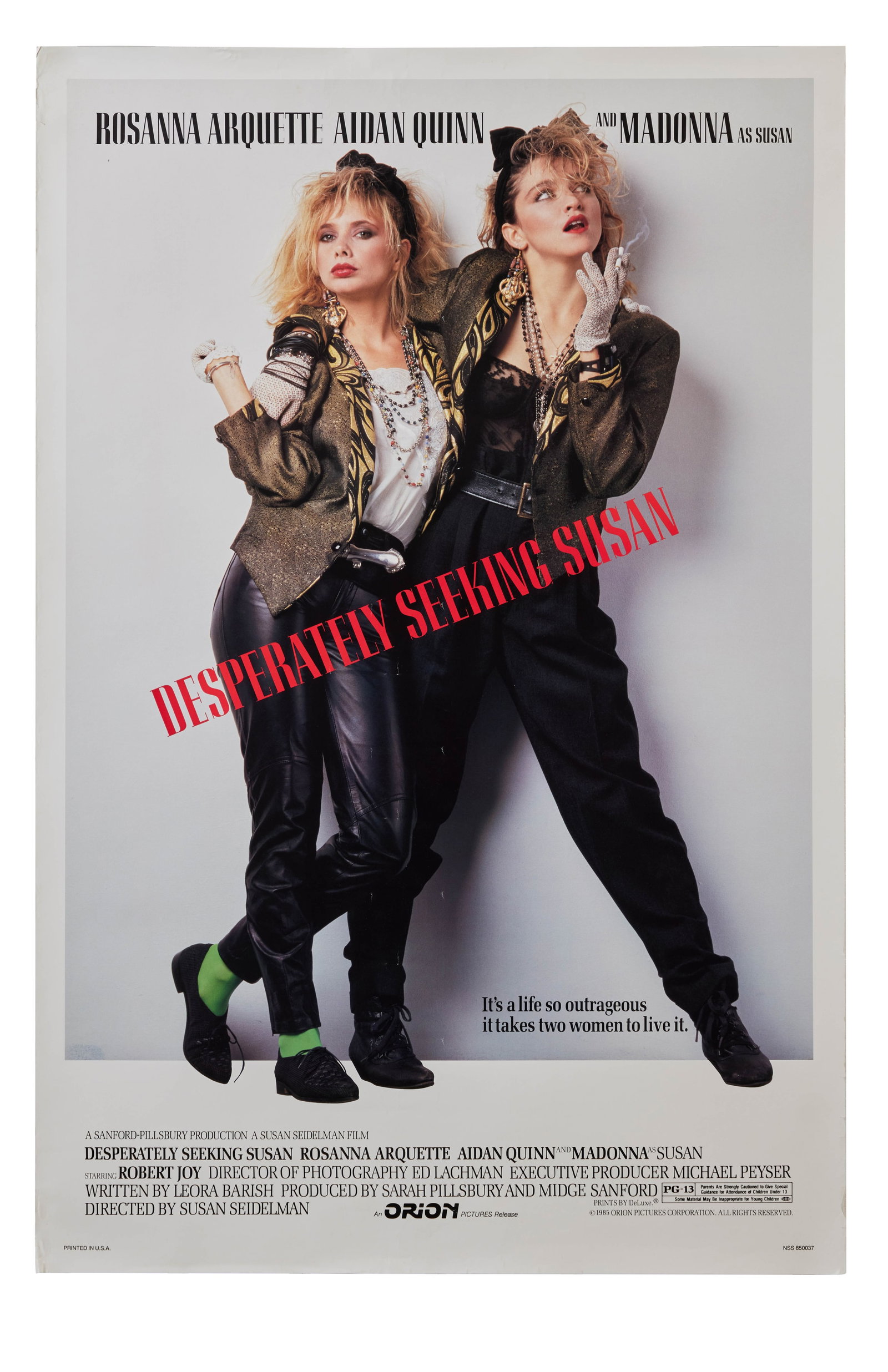 Madonna | "Desperately Seeking Susan" Archive: A group of ephemera from the film Desperately Seeking Susan (1985), including: a script, a novelization, four 8x10 photos, a postcard and holiday card from director Susan Seidelman, a Magic Club postc