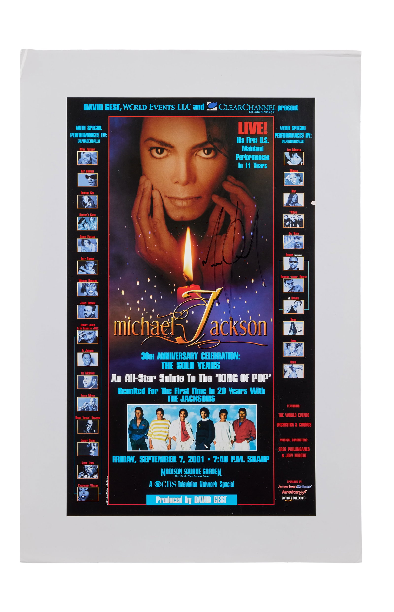 Michael Jackson | 2001 Signed 30th Anniversary Concert Poster (1 of 2)