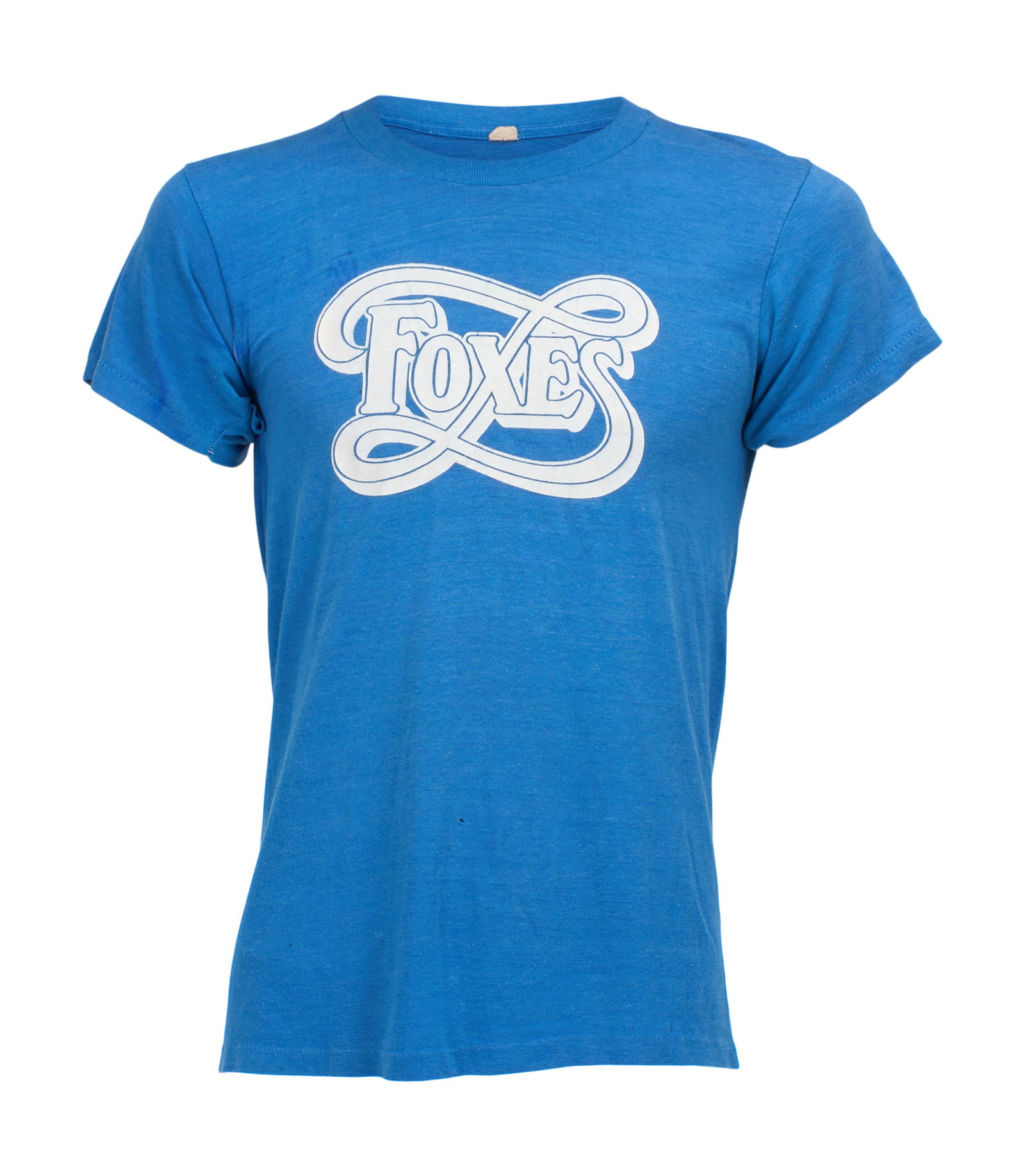 Kurt Cobain | "Foxes" T-Shirt Gifted to Hole's Patty Schemel: A t-shirt owned and worn by Nirvana frontman Kurt Cobain, gifted to Patty Schemel in the early 1990s. Cobain and Schemel were close friends, and Schemel was a huge fan of films which she would often